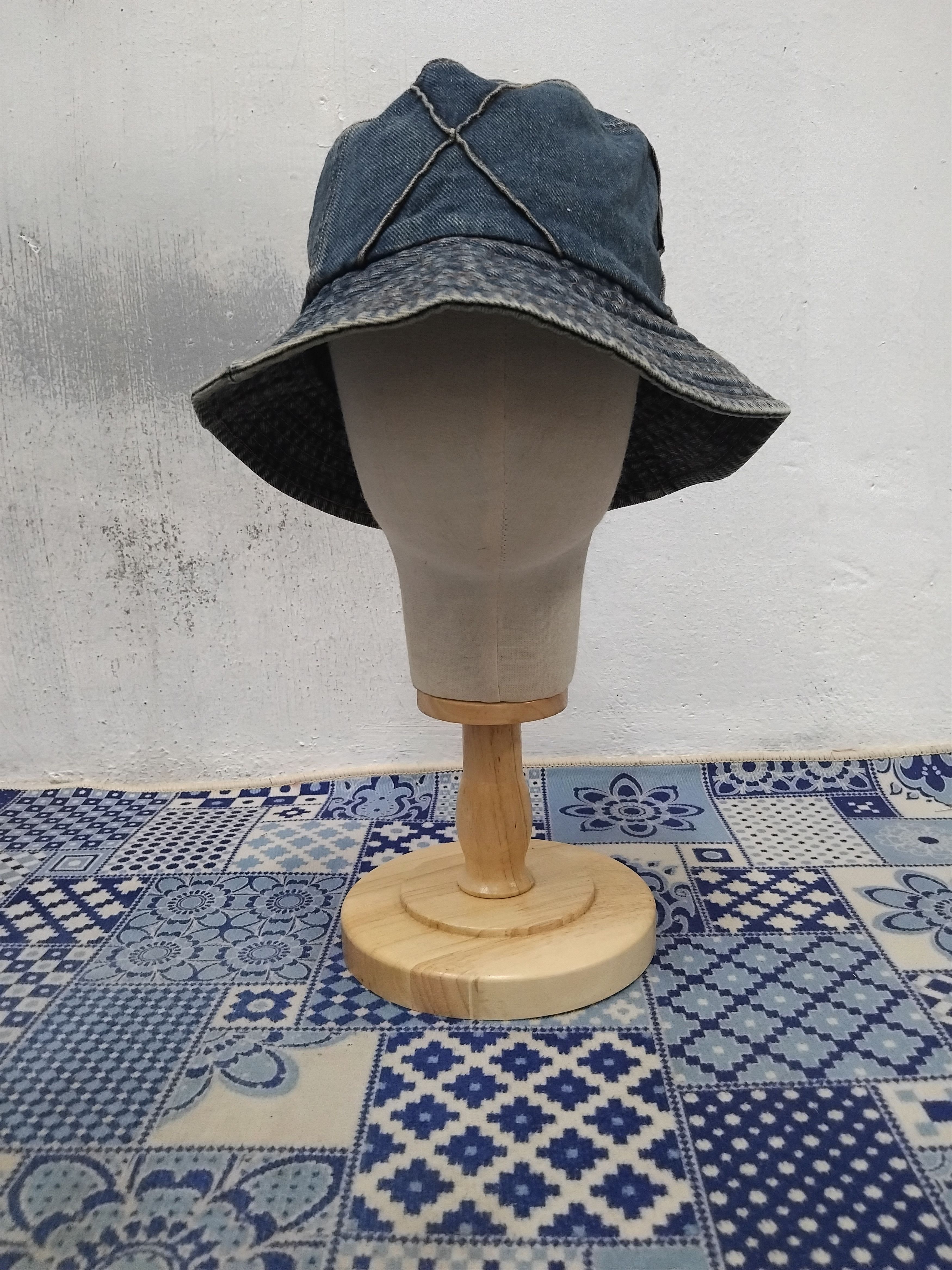 PPFM 💥Inspired Japanese patchwork denim hat Size ONE SIZE - 4 Thumbnail