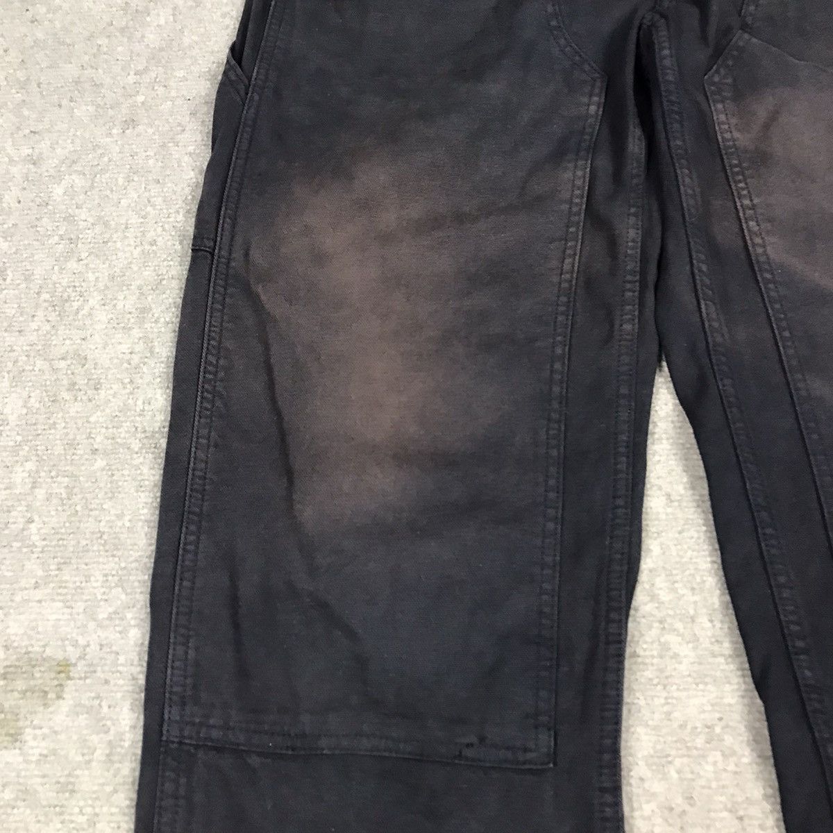 Japanese Brand JAPANESE UNIQLO DOUBLE KNEE SUN FADED NAVY BAGGY PANTS Size US 34 / EU 50 - 3 Thumbnail