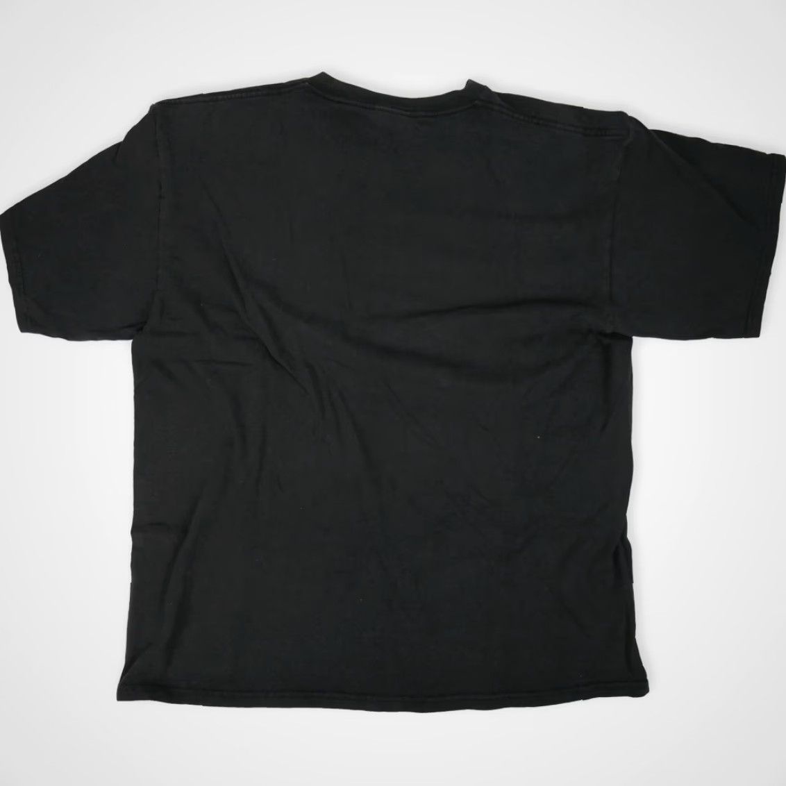 Nike VINTAGE Nike Shirt Mens Large Black Made Mexico Spell Out Logo Athletic 90s Tee Size US L / EU 52-54 / 3 - 2 Thumbnail