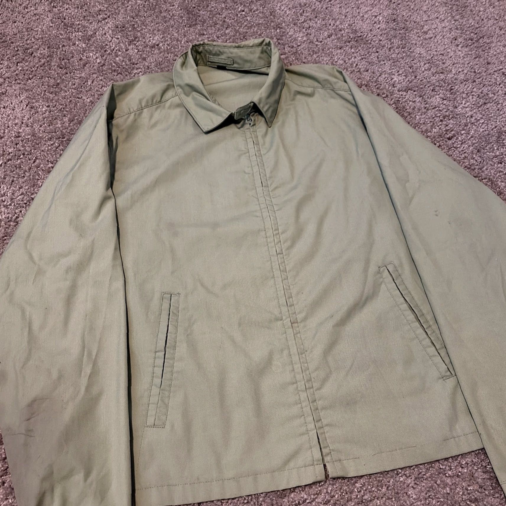 Vintage VINTAGE Sir Jac Light Green Full Zip Field Jacket Mens 46 Regular Cotton Blend Size 46 L-XL Green Field Jacket 60s Size US S / EU 44-46 / 1 - 3 Thumbnail