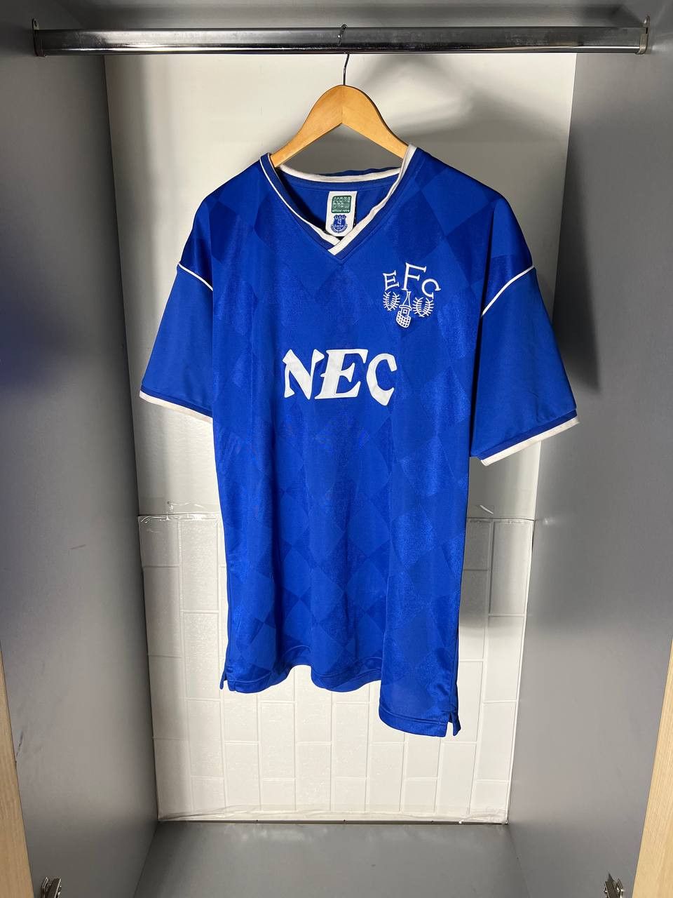 Vintage VERY RARE EVERTON ENGLAND RETRO SOCCER JERSRY BLOKE Y2K 90s Size US XL / EU 56 / 4 - 2 Thumbnail
