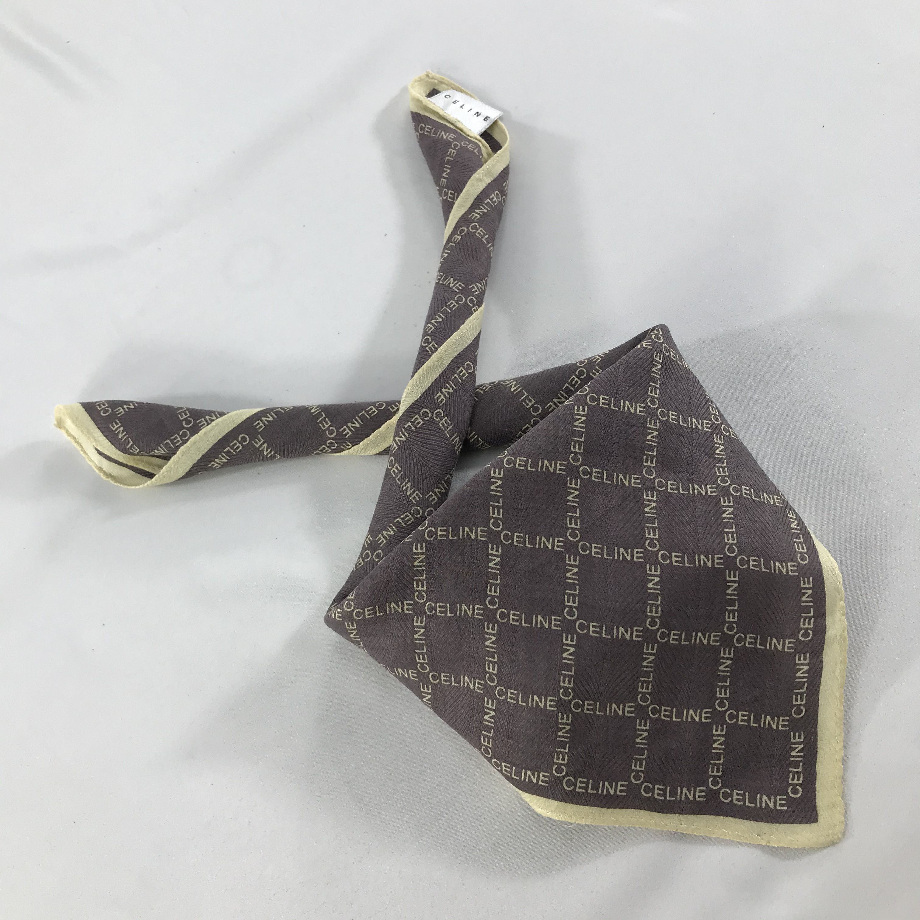 Celine × Vintage Celine Bandana / Handkerchief / Neckerchief - S1230 Size ONE SIZE - 4 Thumbnail