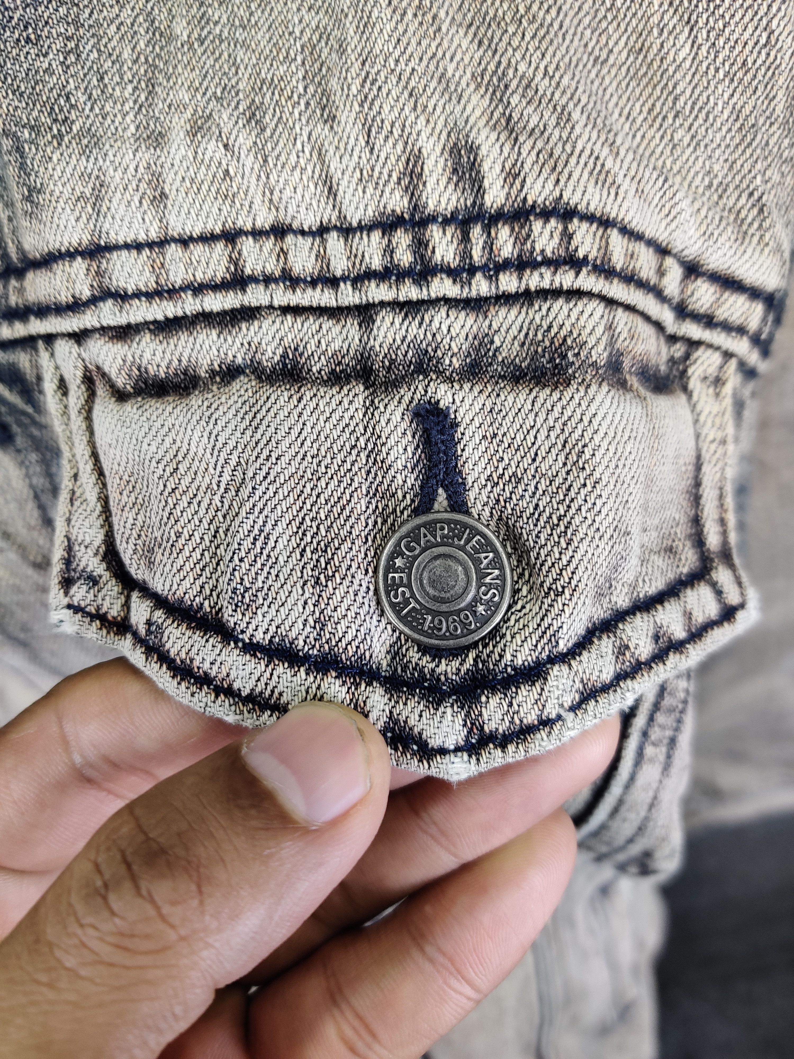 Gap Vintage Gap Acid Wash Sherpa Denim Jacket Size US M / EU 48-50 / 2 - 11 Thumbnail