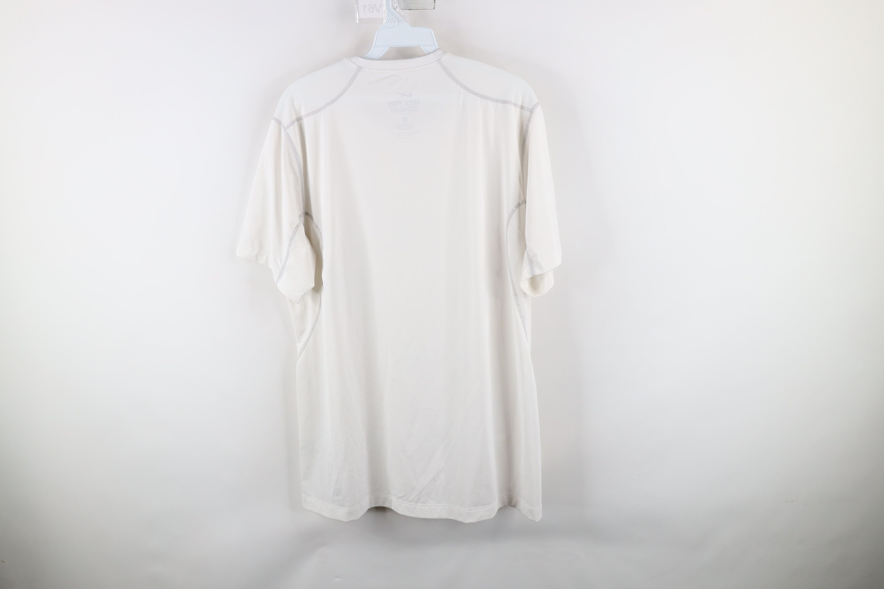 Nike × Vintage Nike Pro Combat Compression Gym Training T-Shirt White Size US L / EU 52-54 / 3 - 12 Thumbnail