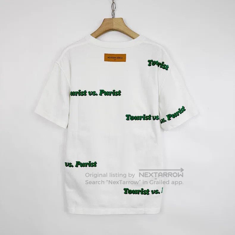 Louis Vuitton Louis Vuitton White Bullet Screen Letter Print Crew Neck T Size US L / EU 52-54 / 3 - 2 Thumbnail