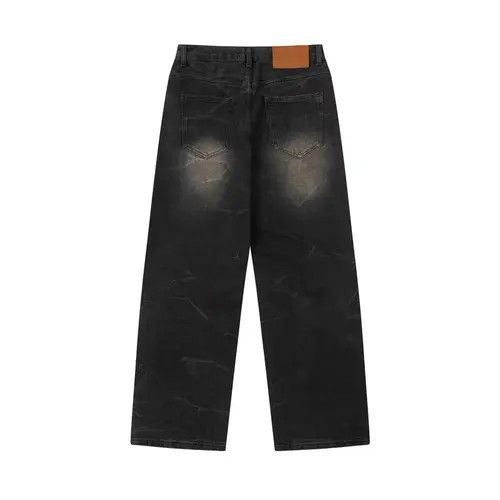 Japanese Brand Mizuho x Misac Black High Street Vintage Loose Fit Jeans Size US 32 / EU 48 - 4 Thumbnail