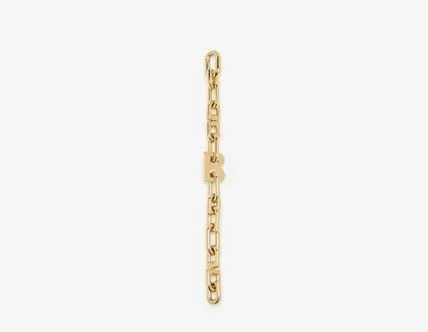 Balenciaga o1bcso1str0225 Size: 54 / B Chain Ring in Gold Size ONE SIZE - 2 Thumbnail