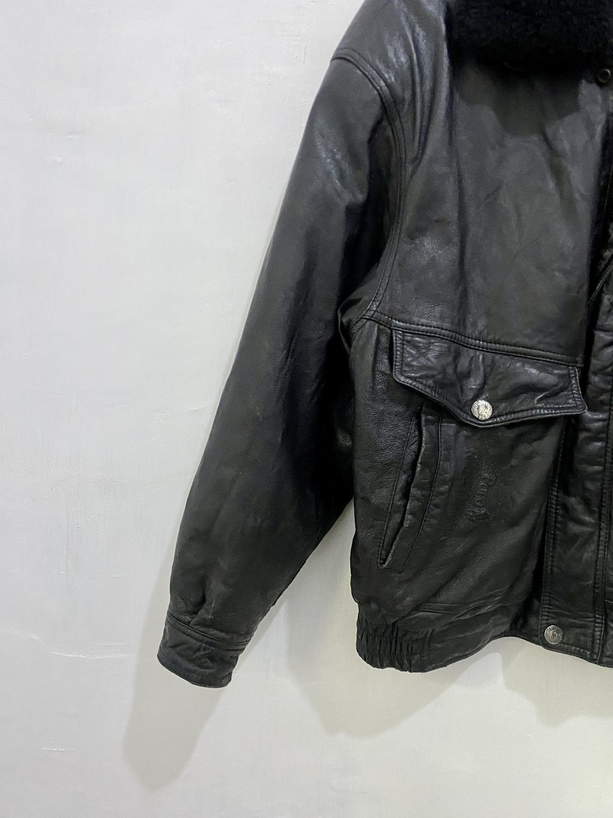 Polo Ralph Lauren × Ralph Lauren 💥Vintage💥Polo Ralph Laurent Leather Jacket Size US L / EU 52-54 / 3 - 7 Thumbnail