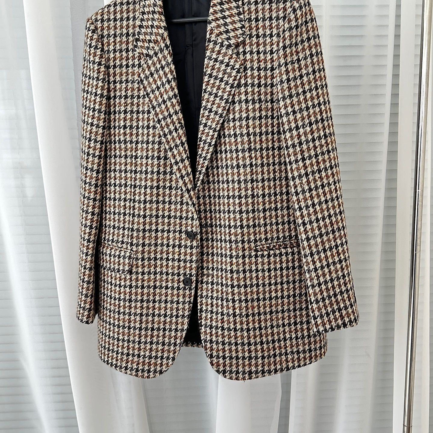 Celine Celine Houndstooth Wool Blazer Size 38 Size S / US 4 / IT 40 - 1 Thumbnail