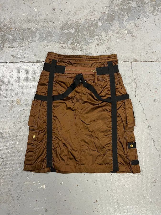 Jean Paul Gaultier AW2003 Jean Paul Gaultier Bondage Parachute Brown Skirt Size 27" / US 4 / IT 40 - 8 Thumbnail