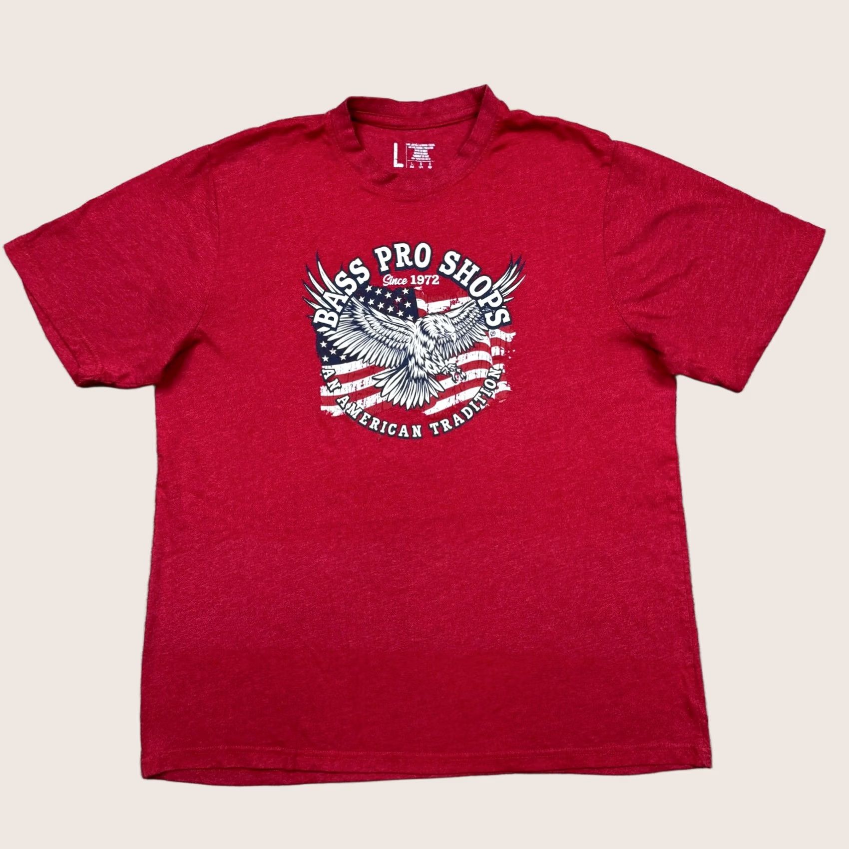 Bass Pro Shops Bass Pro Shops Red Graphic T Shirt Men's Size L Short Sleeve Outdoors Camping Size US L / EU 52-54 / 3 - 1 Thumbnail
