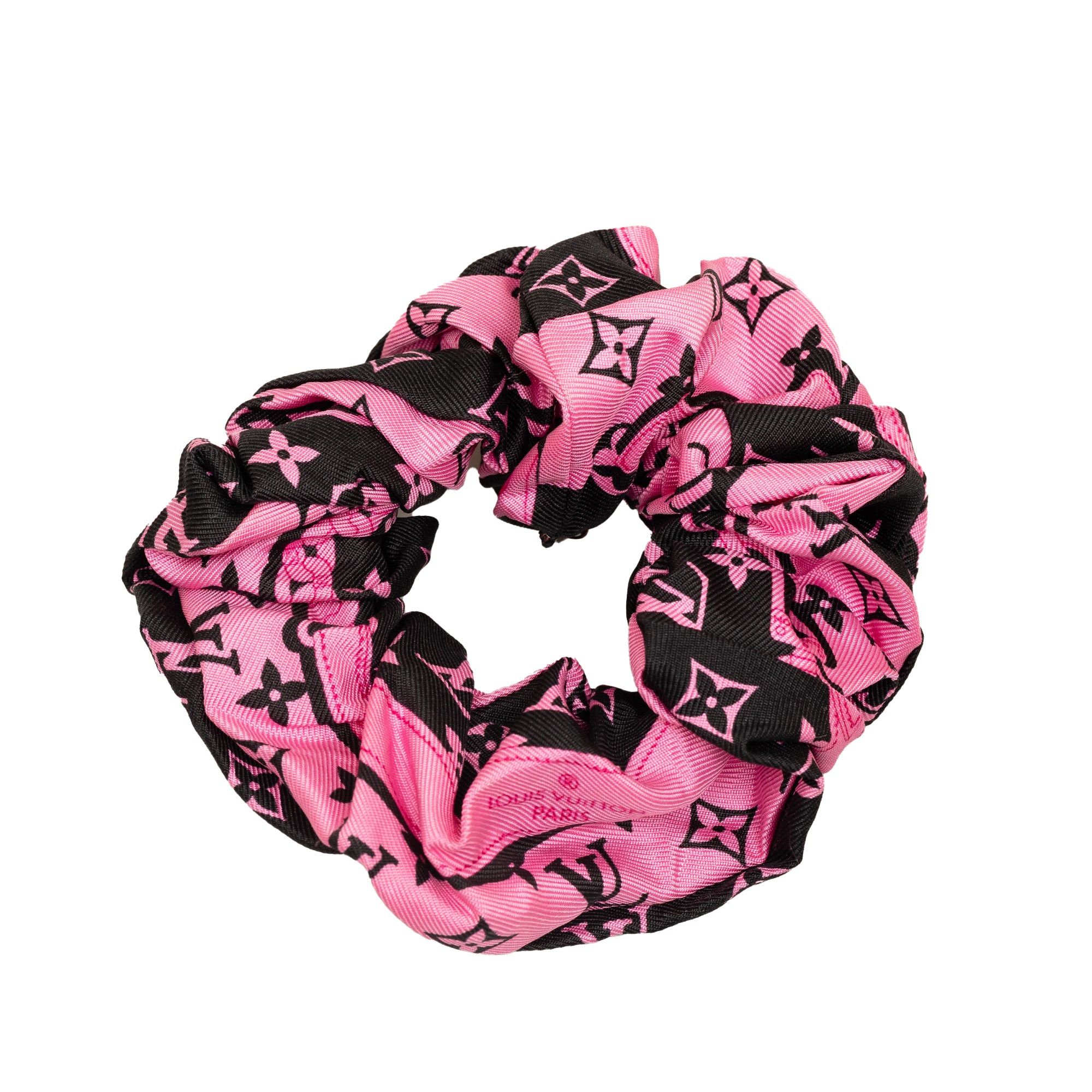 image of Louis Vuitton Monogram Bee Mindful Chouchou Scrunchie Other Accessories in Pink, Women's