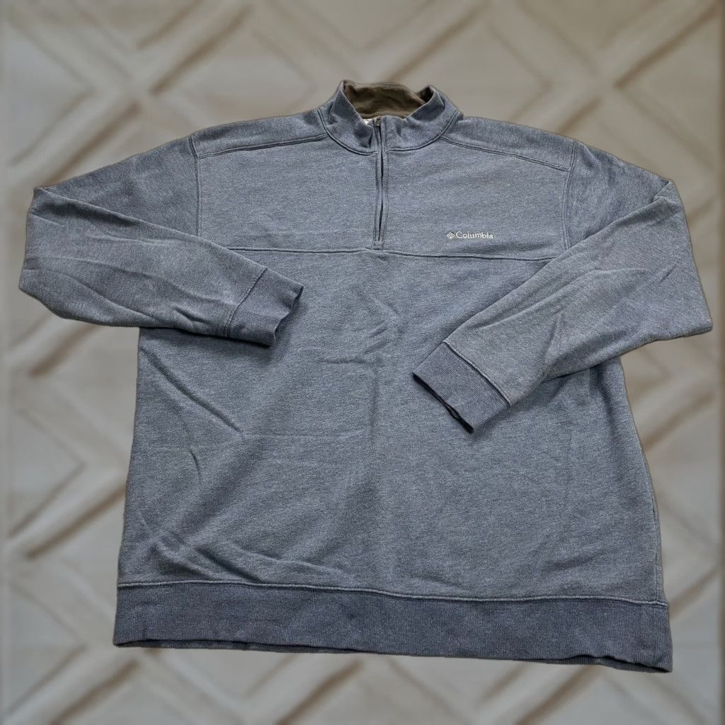 Vintage Columbia Hart Mountain Sweatshirt Mens XL Blue Fleece 1/4 Zip Pullover Outdoor Sweatshirt Size US XL / EU 56 / 4 - 1 Thumbnail