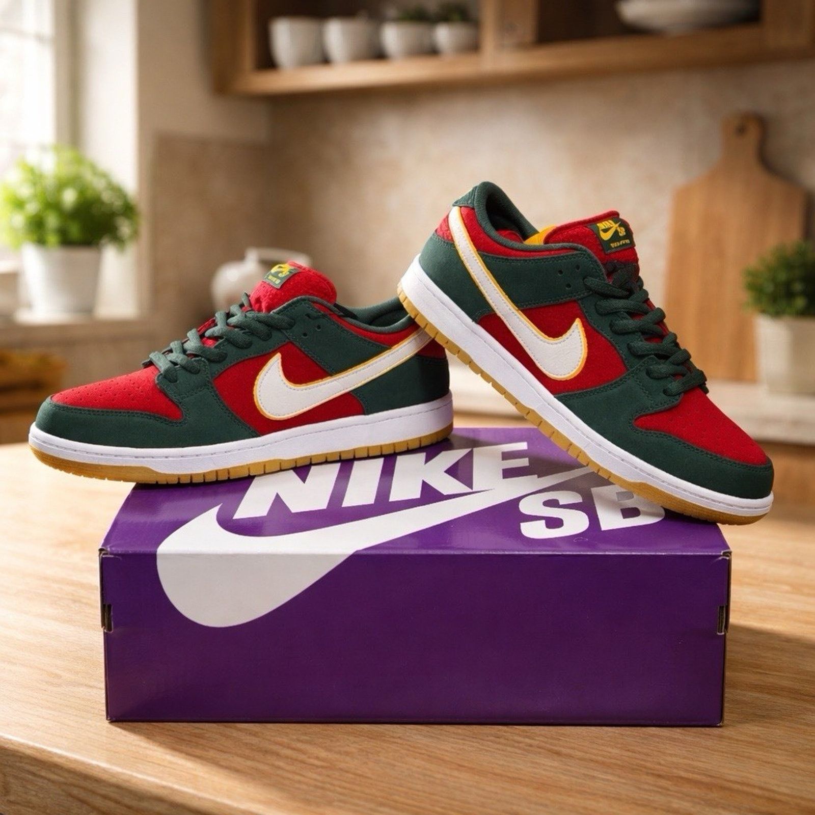 Nike Nike Dunk Premium SB Low Seattle Supersonics 12 FZ1287-300 Size US 12 / EU 45 - 1 Thumbnail