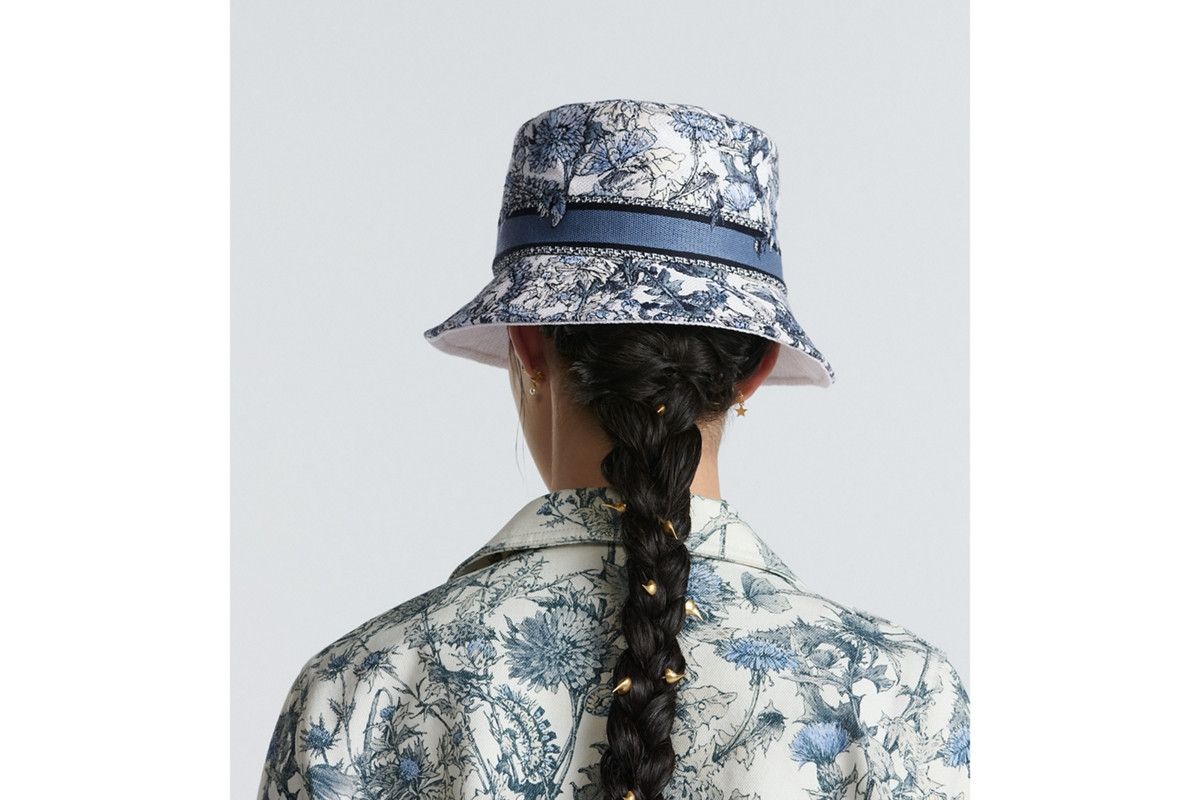 Dior o1bcso1str0226 Size:OS/Brim Bucket Hat in Blue/White Size ONE SIZE - 5 Thumbnail