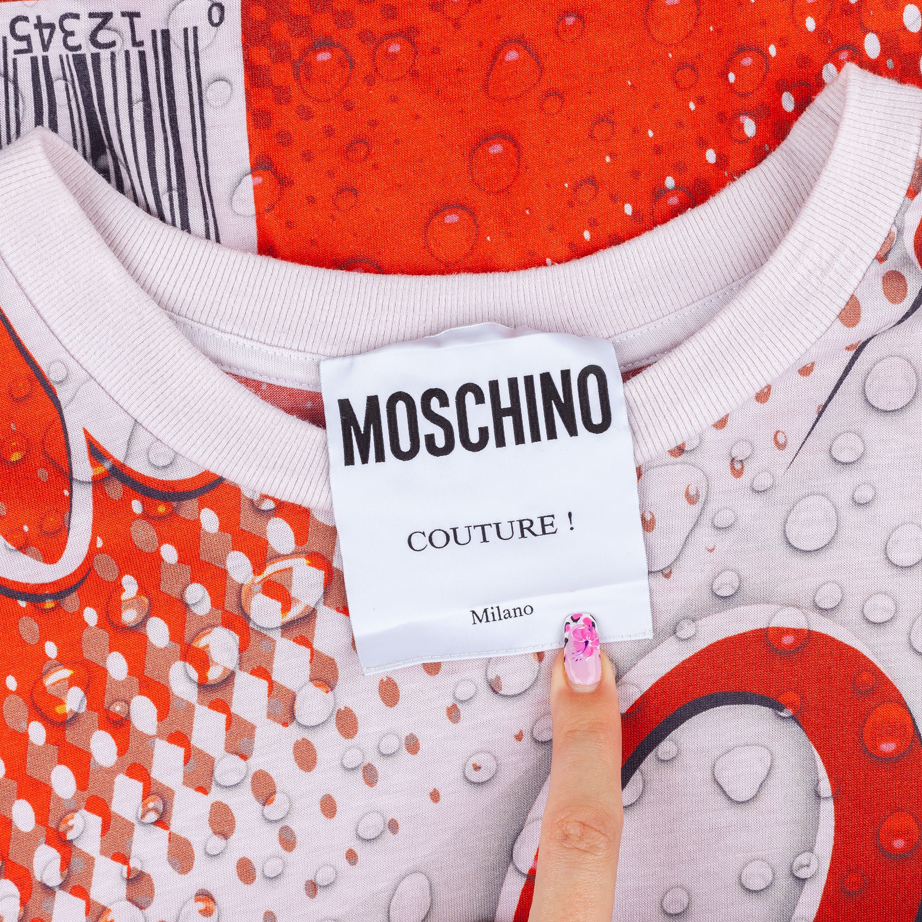 Boutique Moschino × Moschino Moschino Couture Soft Drink Cola Oversized T-Shirt (XS) Size XS / US 0-2 / IT 36-38 - 3 Thumbnail