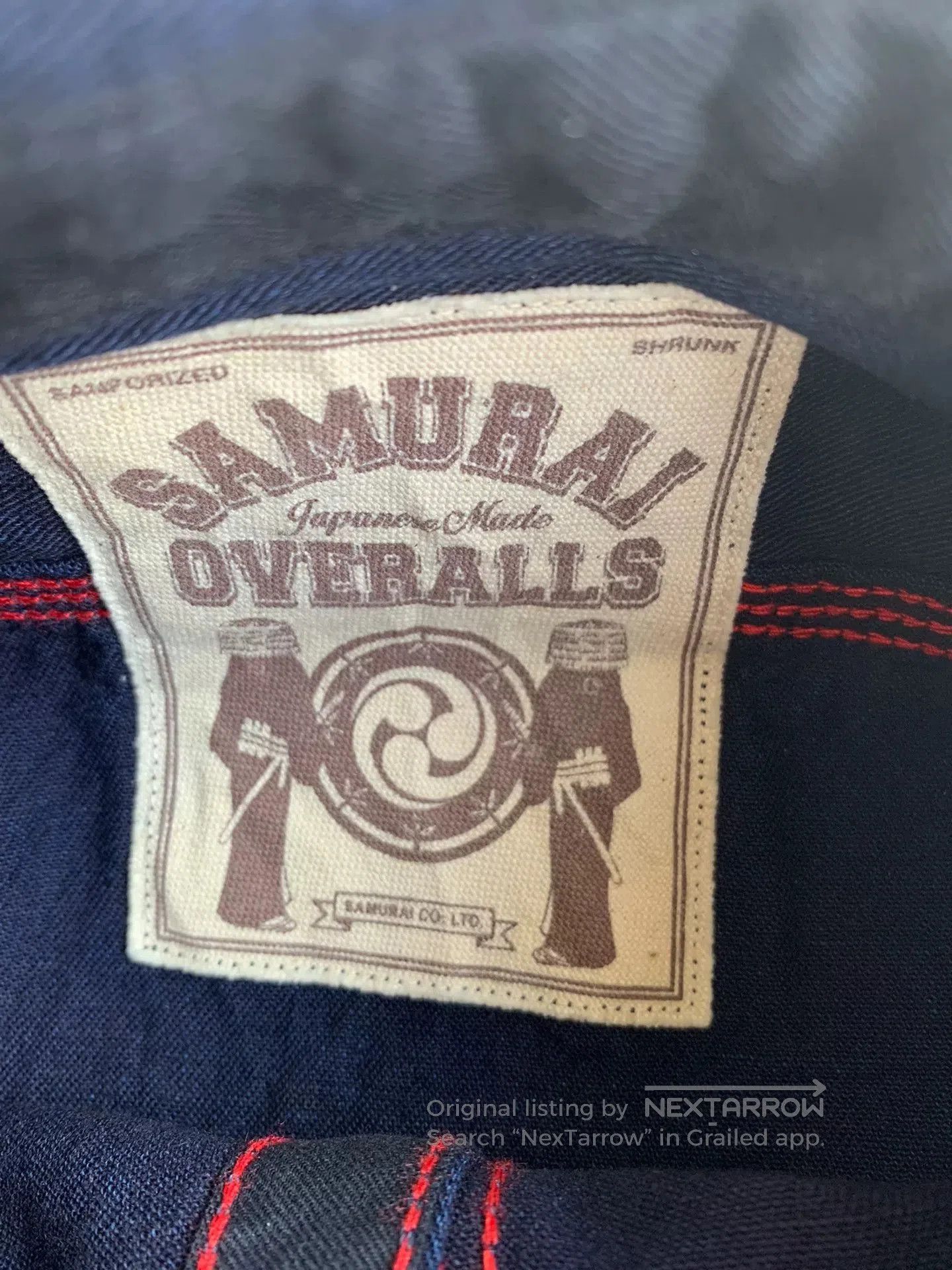 Samurai Jeans navy blue samurai jeans work shirt. Size US XXL / EU 58 / 5 - 2 Thumbnail