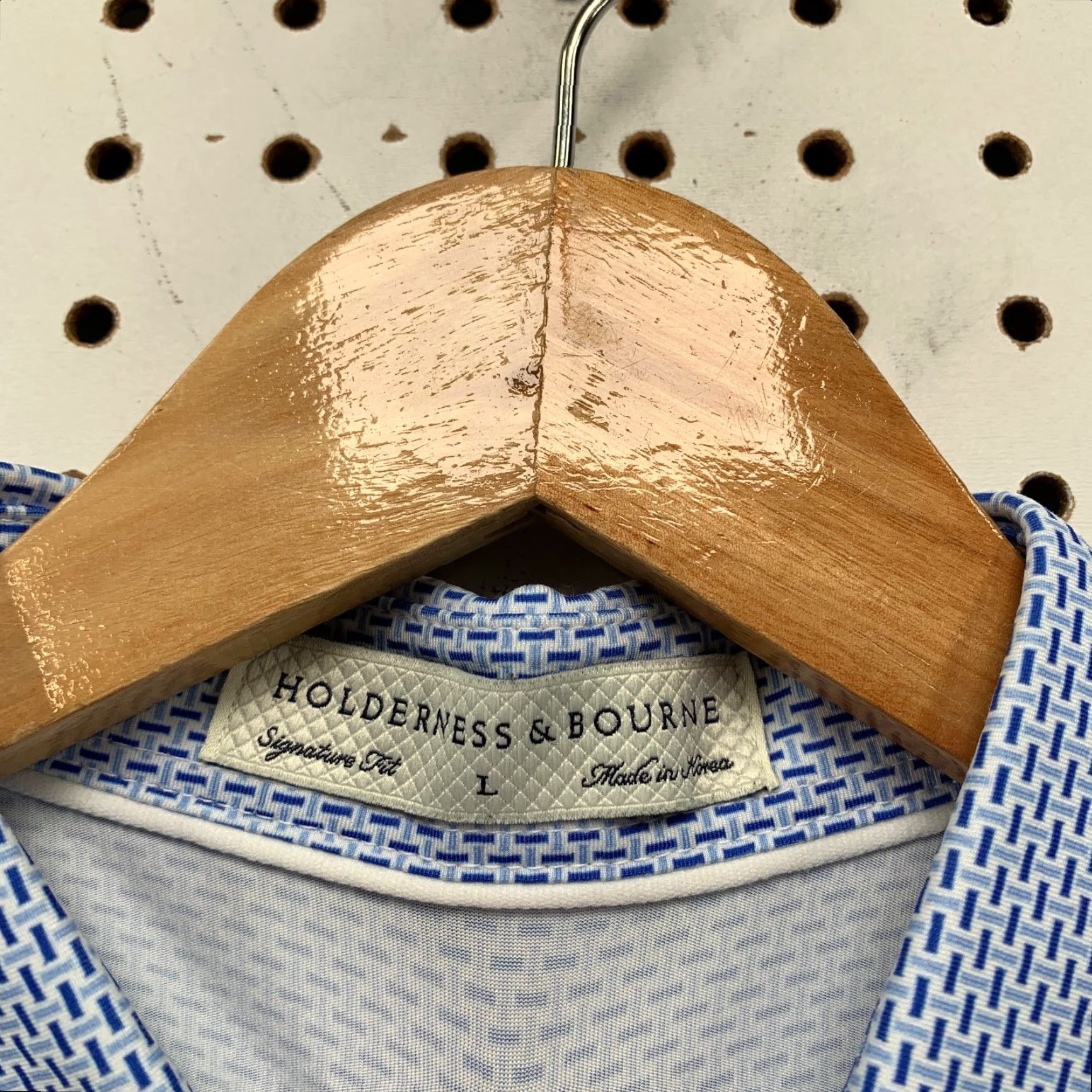 Vintage Holderness & Bourne Polo Shirt Mens Large Blue Golf Shore Capital Partners Polo Shirt L Blue Golf Mens Size US L / EU 52-54 / 3 - 4 Thumbnail