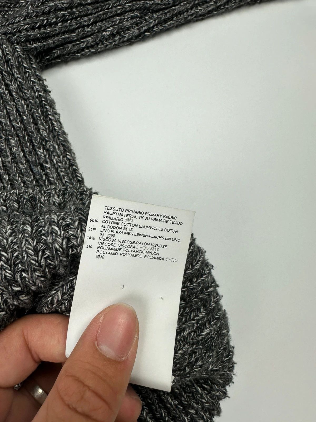 Maison Margiela Maison Margiela FW2017 Line 14 Grey Knit Sweater Zip Sleeves Size US M / EU 48-50 / 2 - 11 Thumbnail