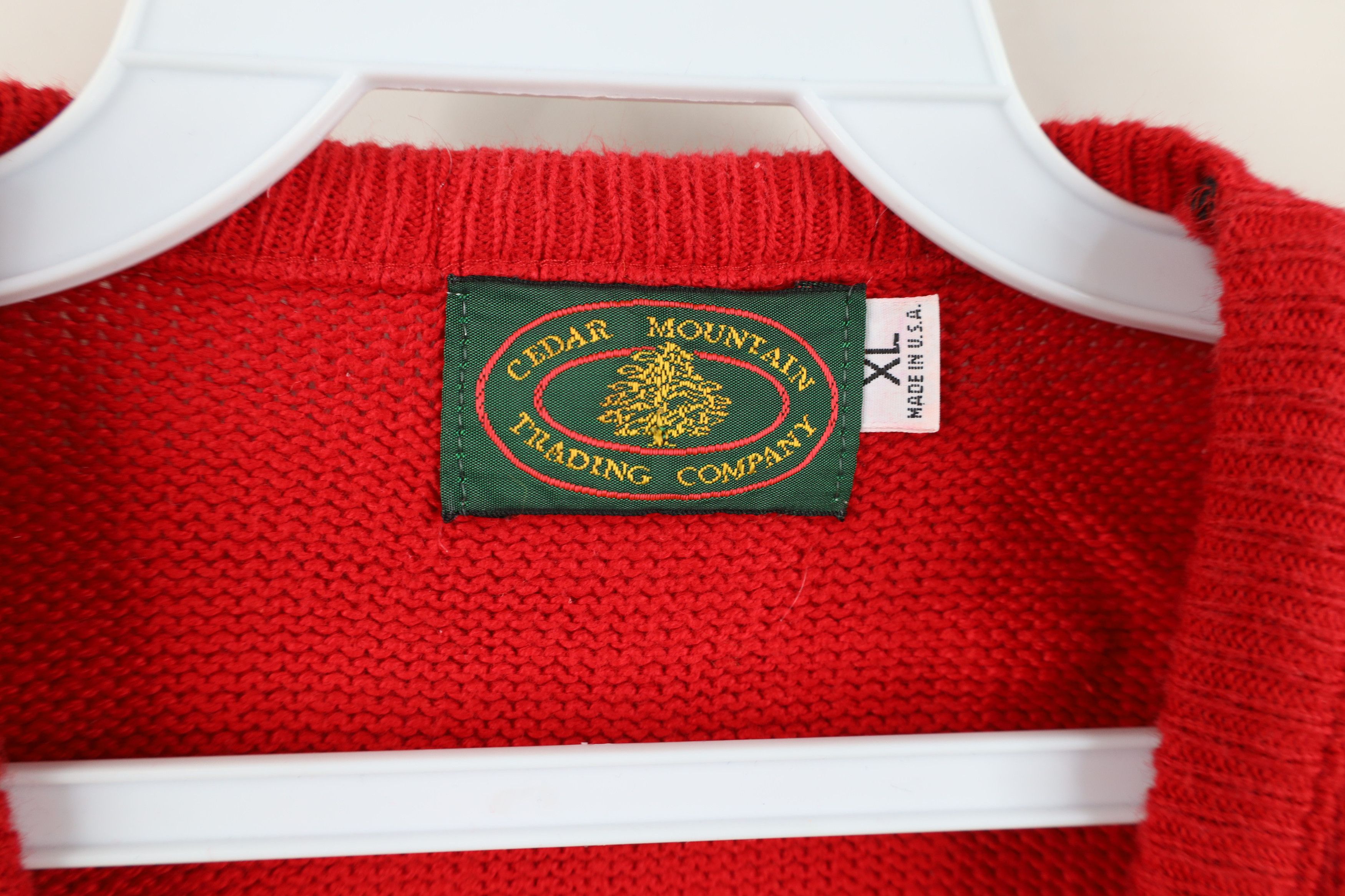 Vintage Vintage 90s Streetwear Cotton Knit V-Neck Sweater Vest USA Size US XL / EU 56 / 4 - 7 Thumbnail