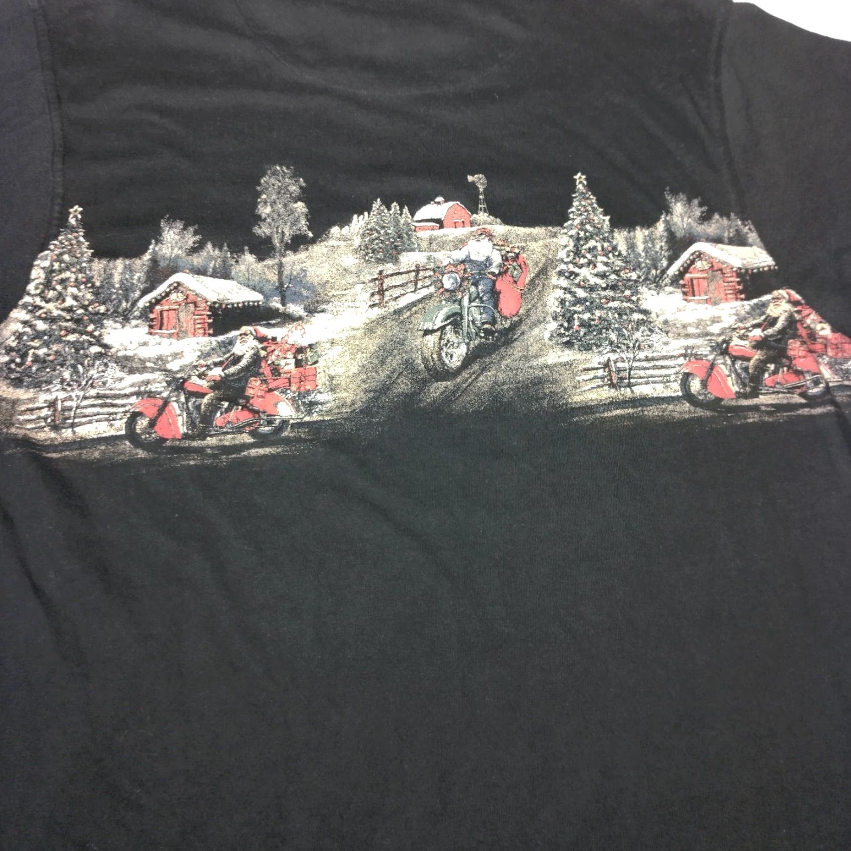 Vintage VINTAGE Clearwater Outfitters Shirt Medium Black Santa Biker Christmas Moto T-Shirt Mens Size US M / EU 48-50 / 2 - 6 Thumbnail