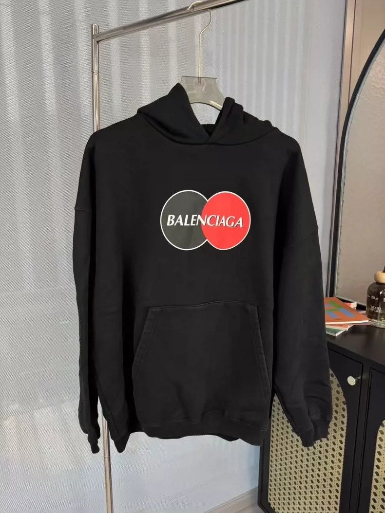 Balenciaga Balenciaga Black Mastercard Hoodie Size US S / EU 44-46 / 1 - 1 Thumbnail
