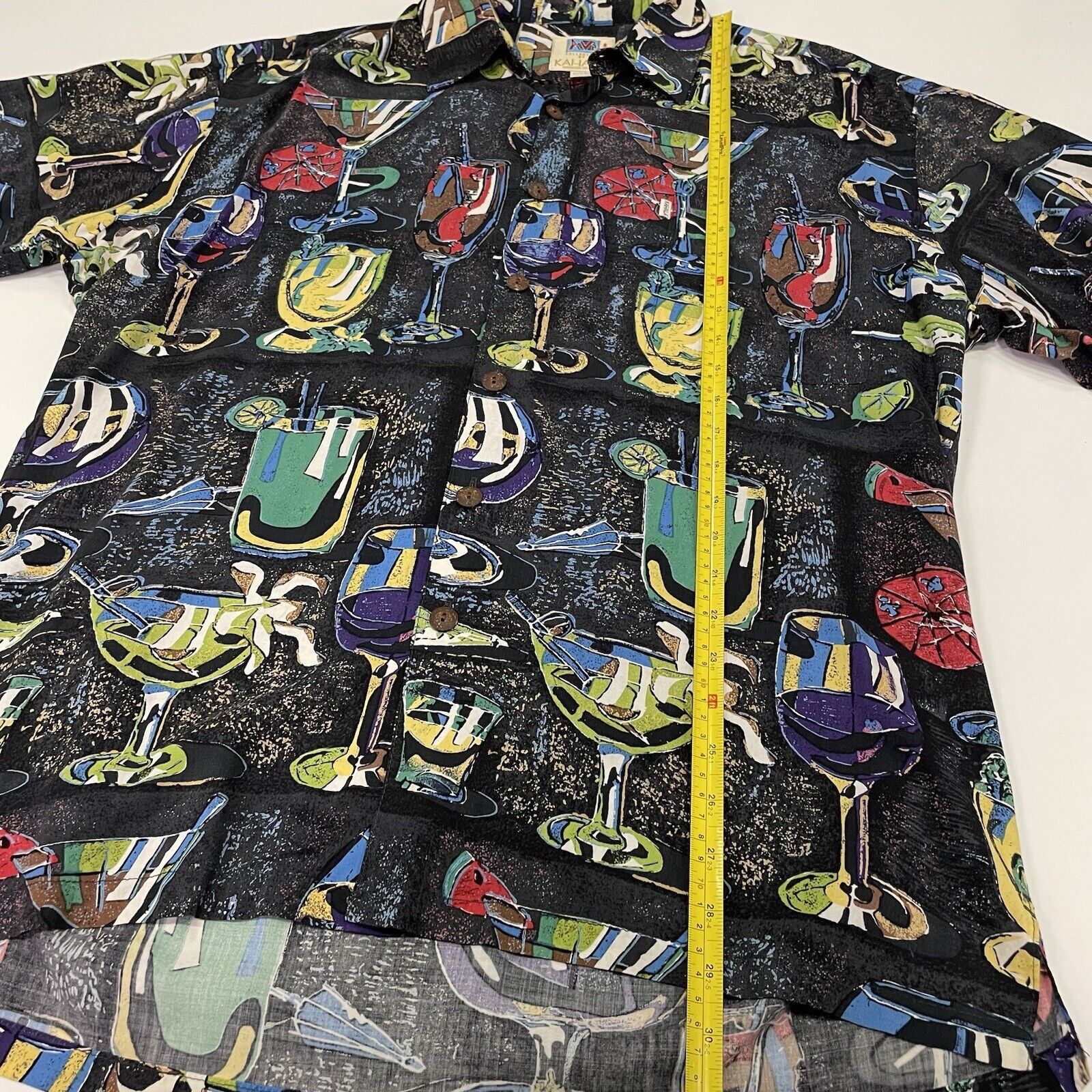Duke Kahanamoku Kahala Avi Men’s Shirt Black Cocktail Bar Drinks Hawaiian M Size US M / EU 48-50 / 2 - 4 Thumbnail