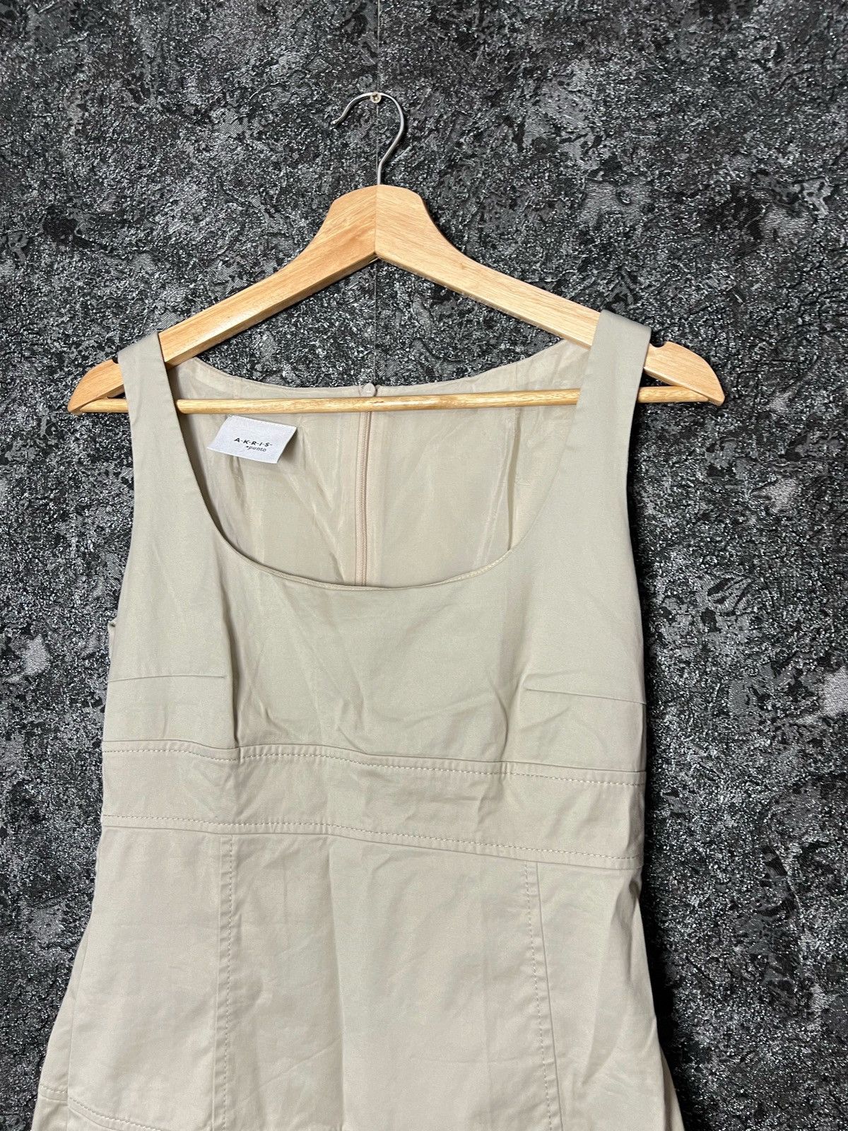 Akris × Designer Akris Punto Beige Sleeveless Dress Size 6 Size S / US 4 / IT 40 - 2 Thumbnail