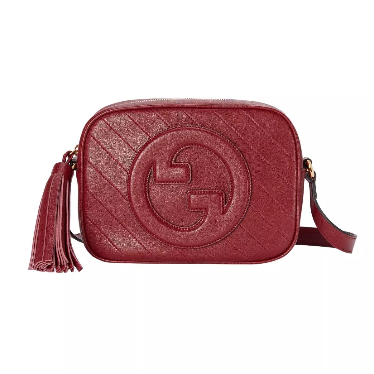 Gucci GUCCI Blondie Small Red Leather Shoulder Bag Size ONE SIZE - 1 Thumbnail