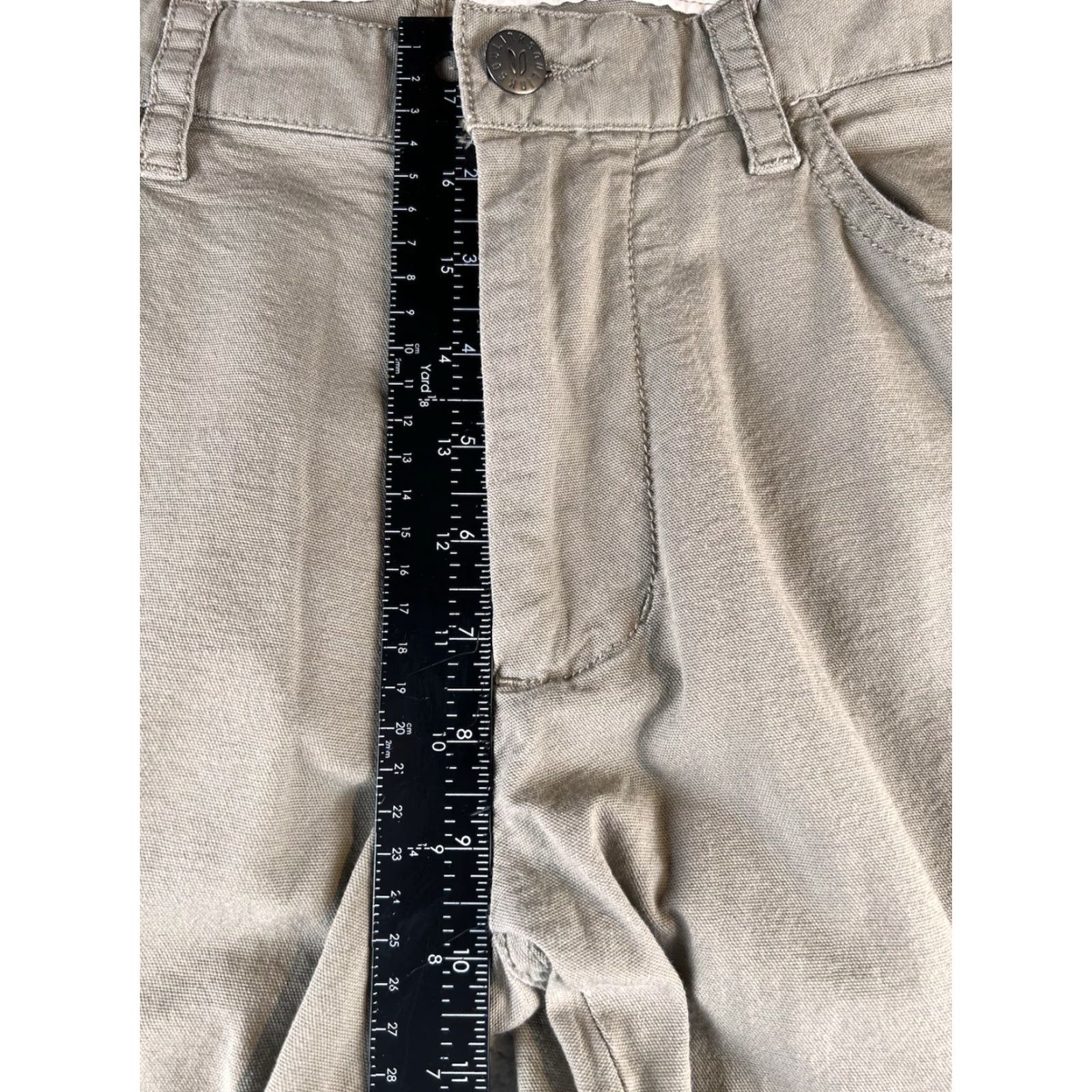 Vintage Linksoul Pants Jeans Mens 34x30 Beige Stretch Straight Leg Casual Golf Prep Chino 5-Pocket Logo Zipper Button Machine Washable Regular Size Inseam 30 Size US 34 / EU 50 - 8 Thumbnail