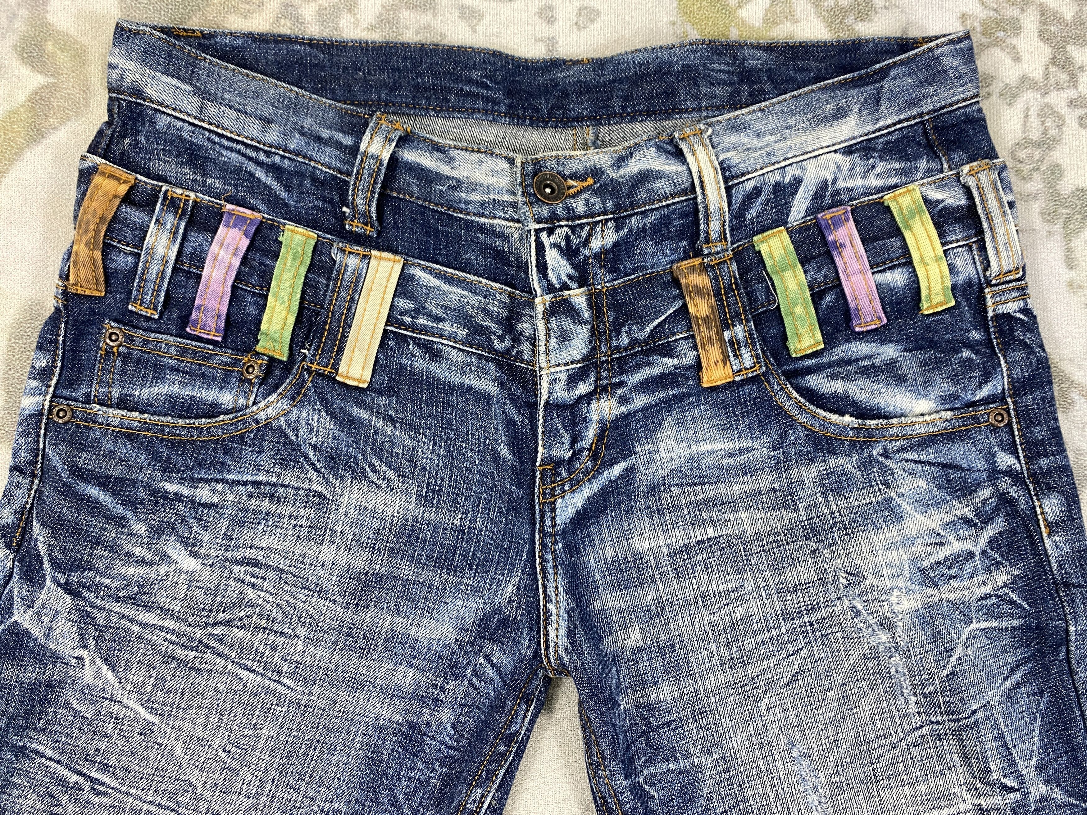 Japanese Brand Japanese Brand Double Waist Jeans 34x31.5 - JN044 Size US 34 / EU 50 - 3 Thumbnail