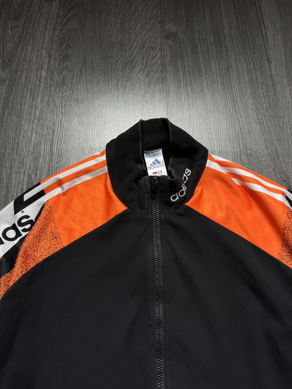 Adidas 90s Vintage Deutschland Adidas Sweatshirt Soccer Zip Size US L / EU 52-54 / 3 - 4 Thumbnail