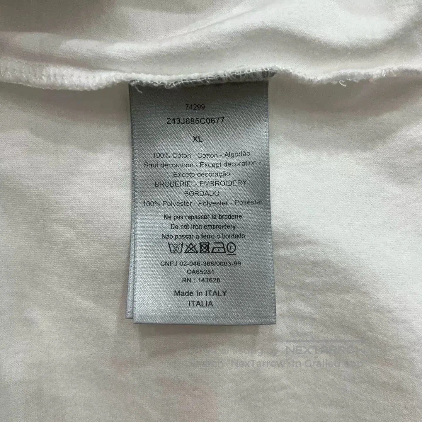 Dior Dior White Pentagram Short Sleeve XL. Size US XL / EU 56 / 4 - 5 Thumbnail
