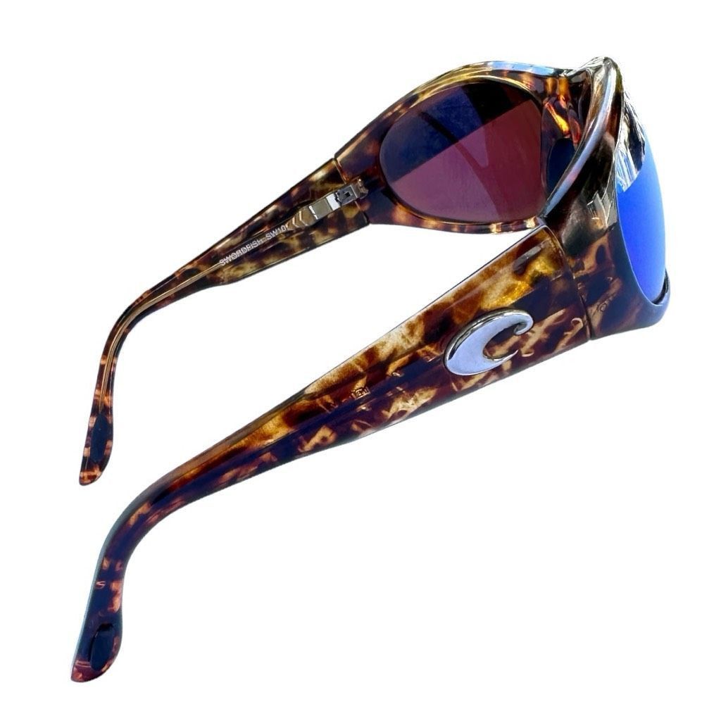 Costa Del Mar COSTA DEL MAR Sunglasses SW10 Swordfish Tortoise Brown Blue Mirrored Lenses Made In Mauritius Retired Model RARE Size ONE SIZE - 3 Thumbnail