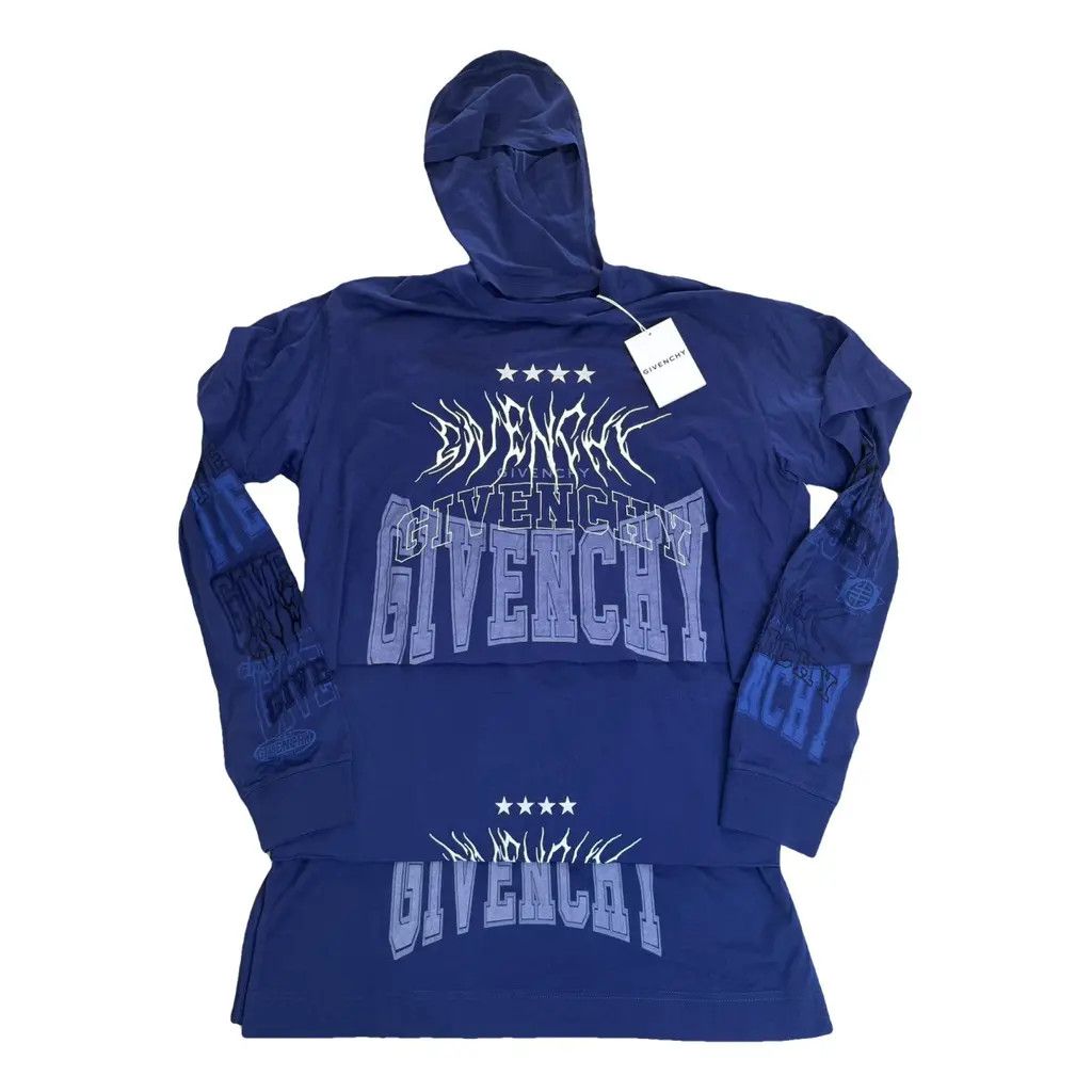 Givenchy o1gr1nt0125 All-In-One Balaclava T-Shirt in Cobalt Blue Size US XXL / EU 58 / 5 - 1 Thumbnail