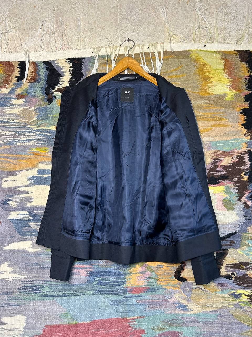 Hugo Boss Hugo Boss x Loro Piana Wool Heston Wing Bomber Jacket Size US M / EU 48-50 / 2 - 4 Thumbnail