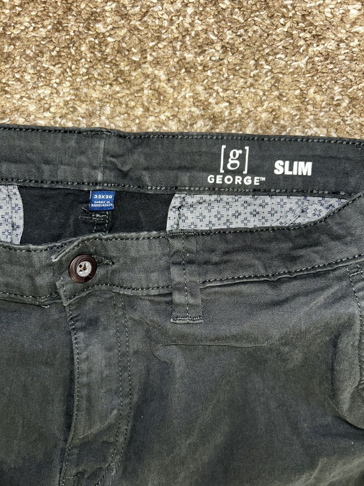 Other Black George Khakis Pants Size US 33 - 6 Thumbnail