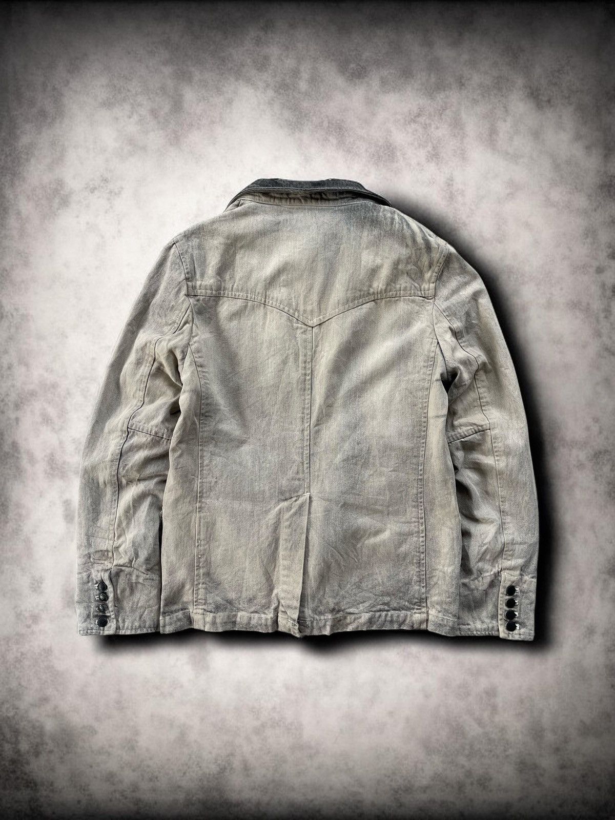 If Six Was Nine 🔥 In The Attic Homme Layered Style Hood Denim Jacket Size US M / EU 48-50 / 2 - 5 Thumbnail