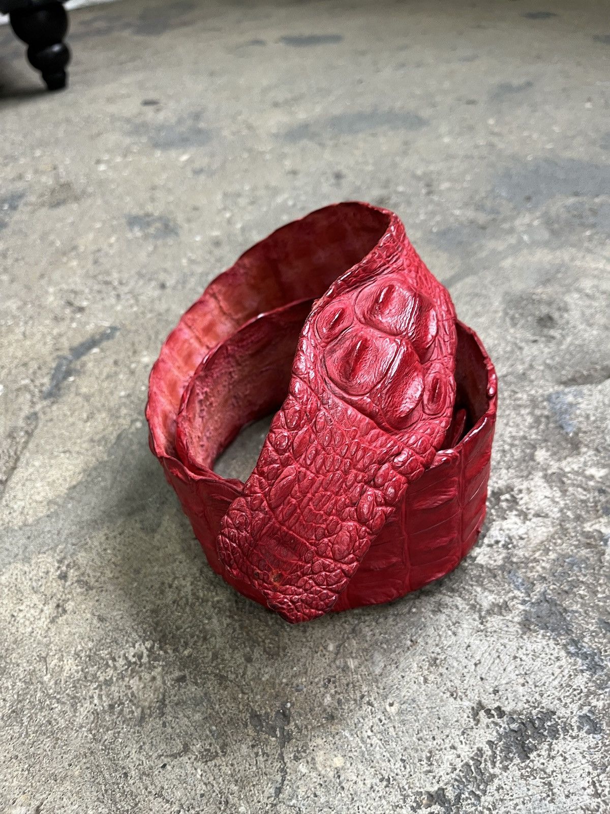 Roberto Cavalli Roberto Cavalli SS05 Crocodile Leather Belt (unisex) Size ONE SIZE - 3 Thumbnail