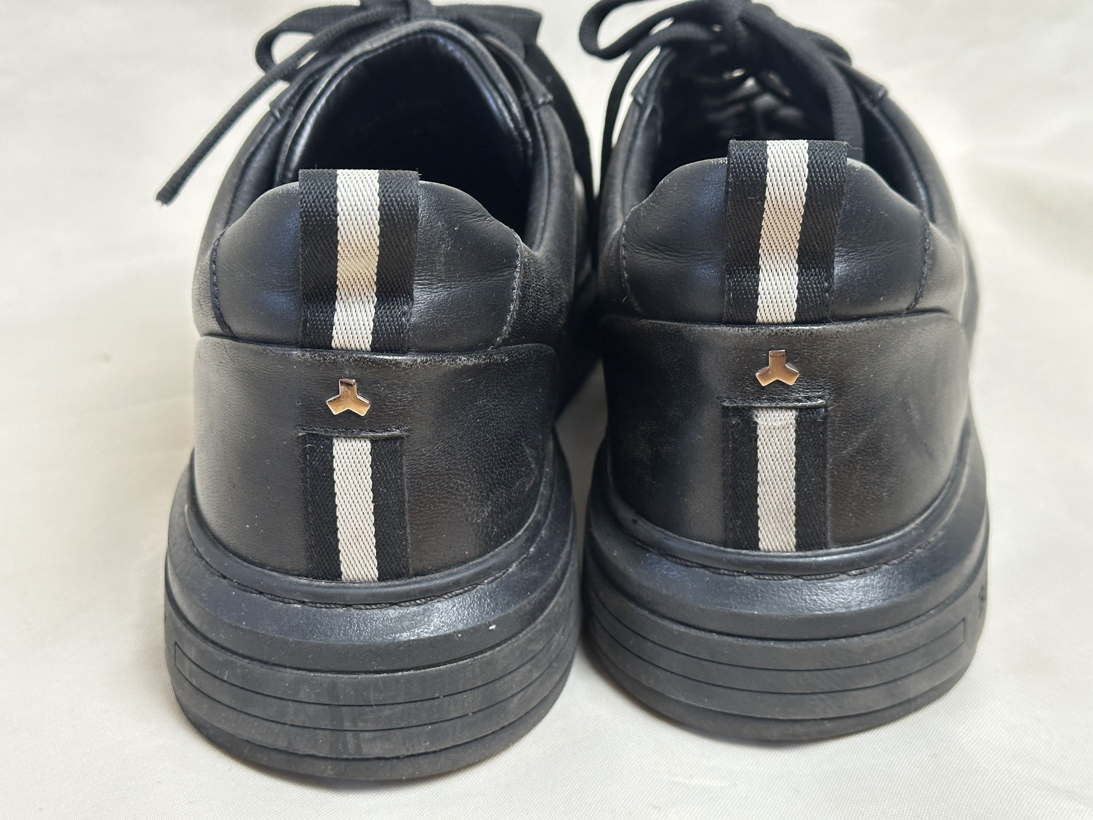 Bally Men's Leather Sneakers Bally Maxim Black US Size 10D Size US 10 / EU 43 - 5 Thumbnail