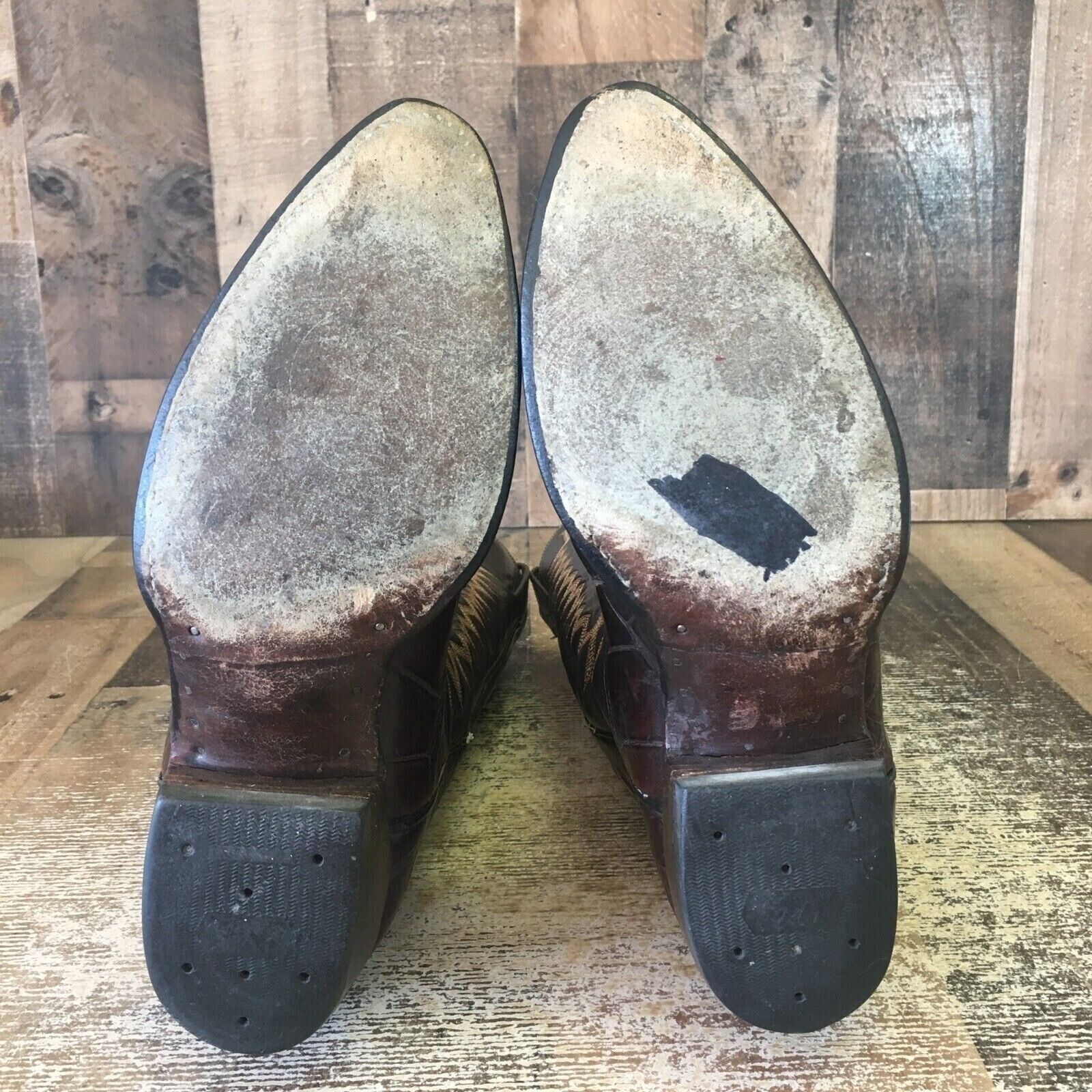 Vintage Cowtown Vintage Alligator Brown Cowboy Boots Mens 7.5 D Size US 7.5 / EU 40-41 - 2 Thumbnail