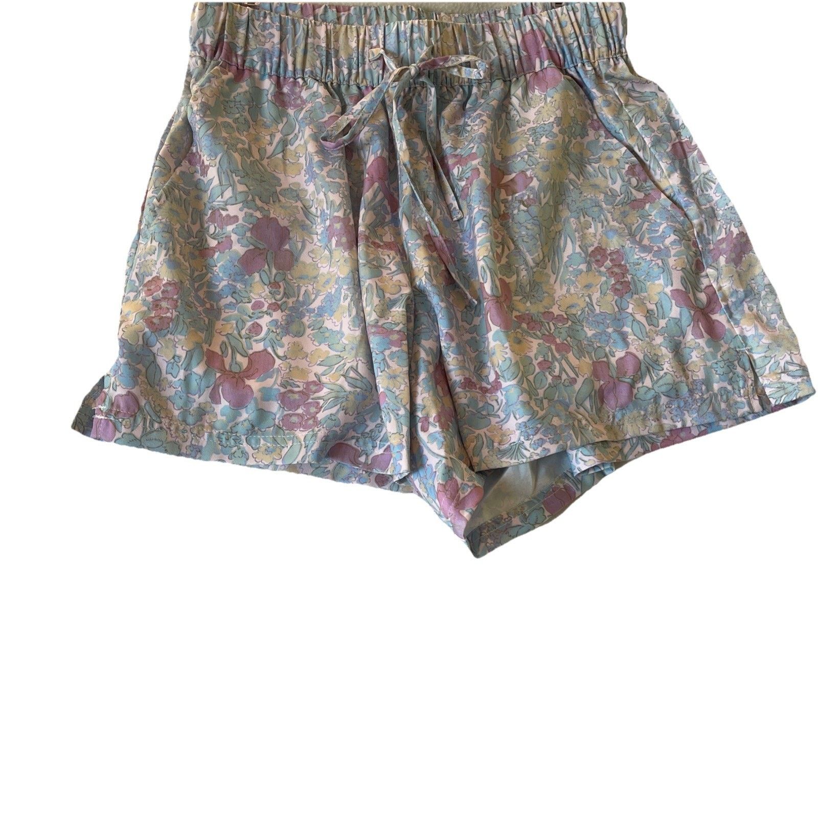 Asos ASOS Satin Design Pull on Floral Shorts Size 6 NWT Size 28" / US 6 / IT 42 - 1 Thumbnail