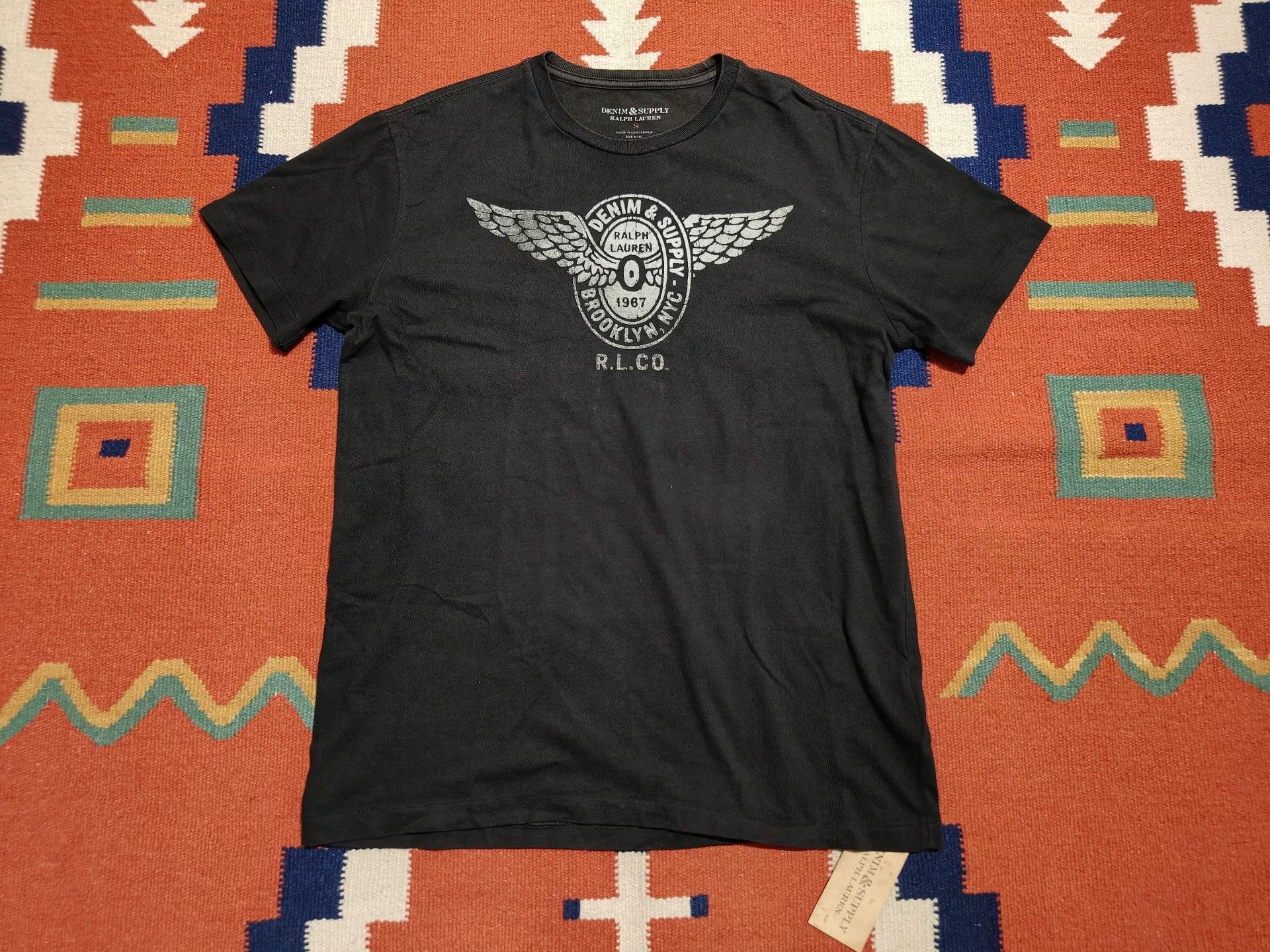 RRL Short Sleeve T-Shirt with Wing Design