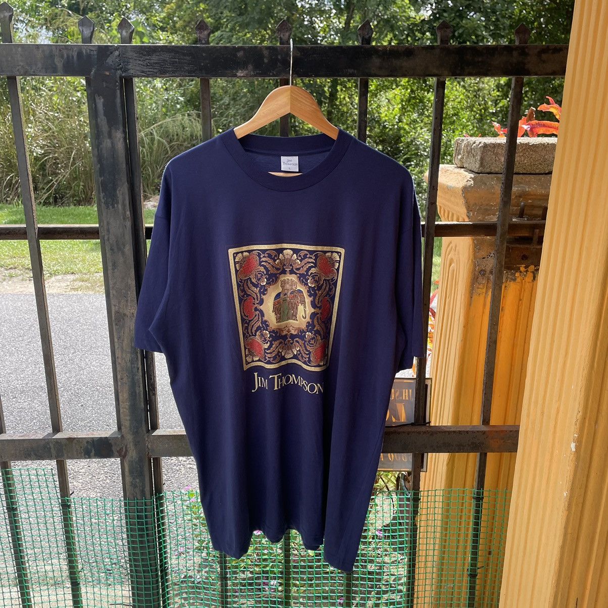 Designer × Jim Thompson × Vintage 🔥Vintage Jim Thompson Art Baroque Designer Tee Size US XL / EU 56 / 4 - 1 Thumbnail
