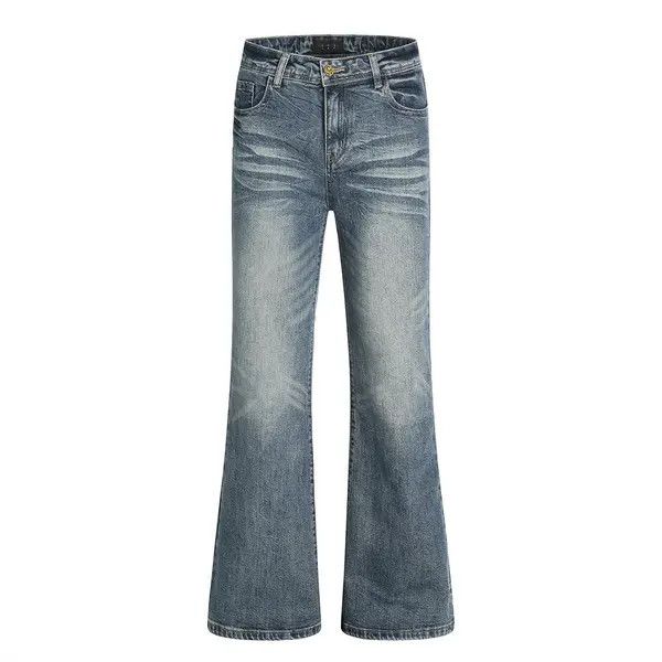 Japanese Brand VIBE American style distressed washed flared jeans Size US 32 / EU 48 - 1 Thumbnail