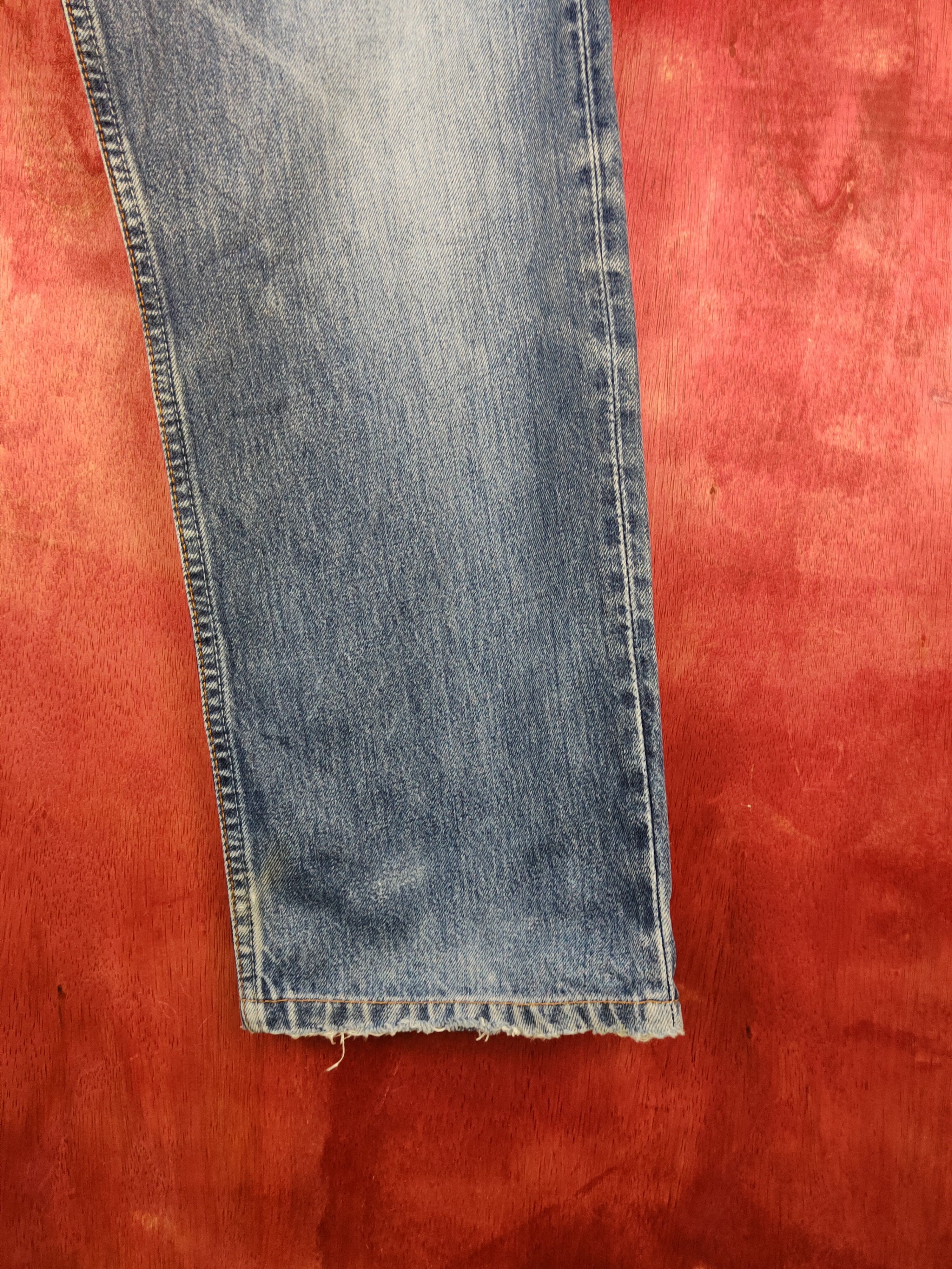 Japanese Brand Levi's Blue Distressed Ripped Jeans #S1671 Size US 31 - 7 Thumbnail