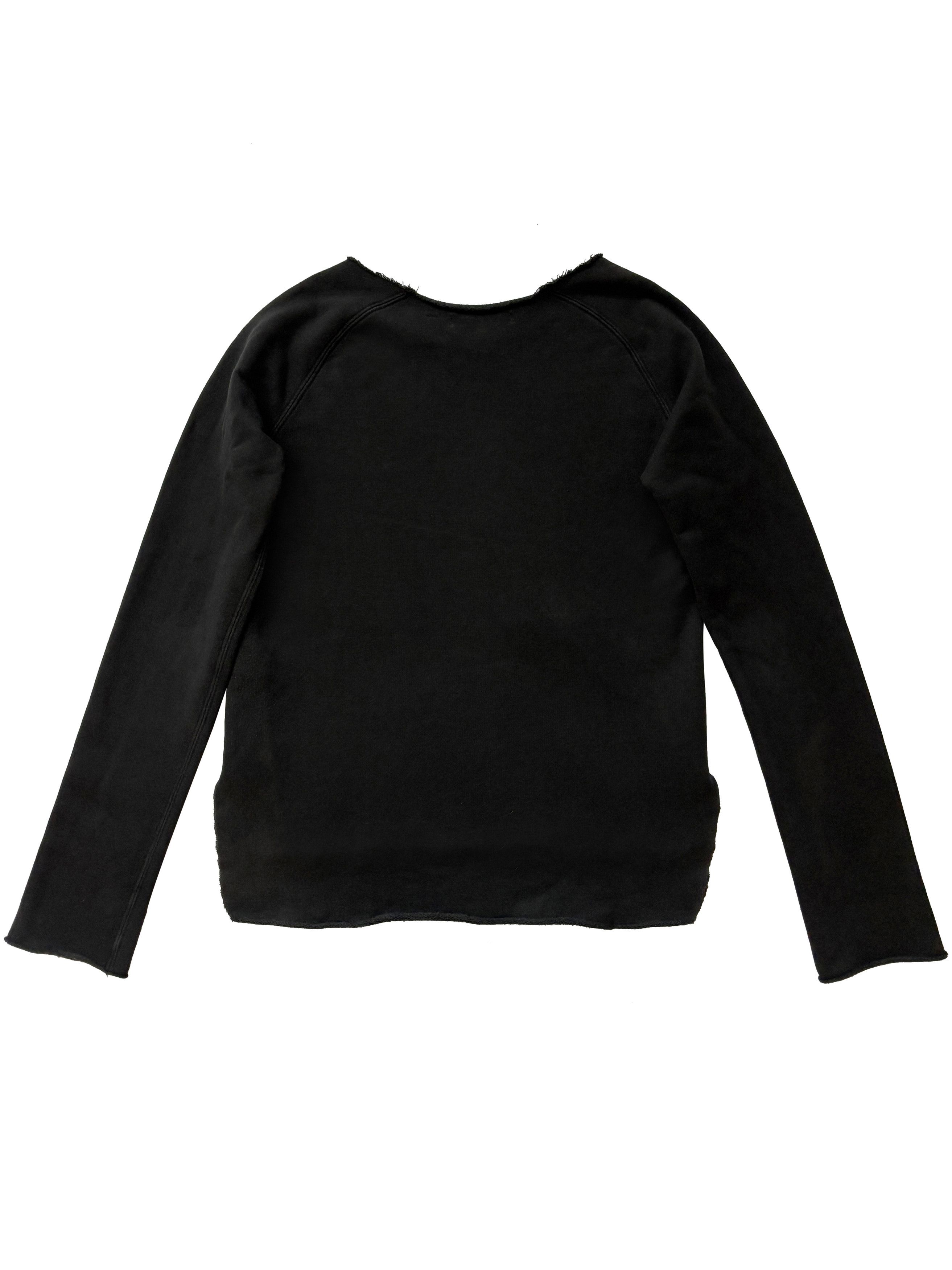 Helmut Lang ⚡️QUICK SALE⚡️Helmut Lang Black Raw Edged Sweatshirt Size US XS / EU 42 / 0 - 2 Thumbnail