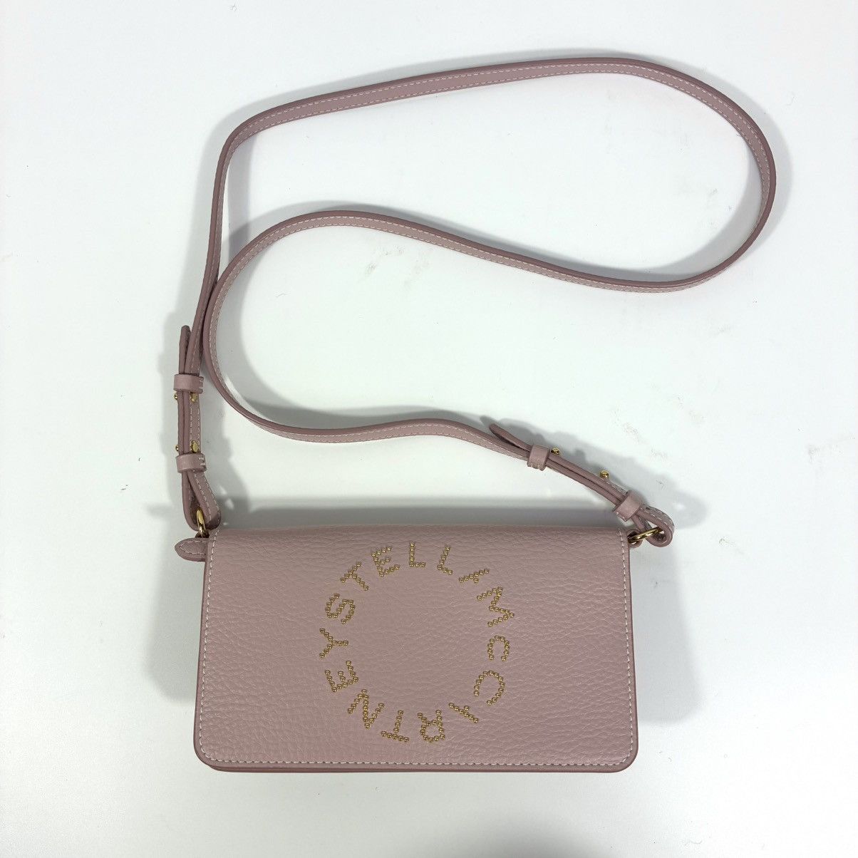 Stella McCartney Stella McCartney Mini Logo Faux Leather Crossbody Pale Mauve Size ONE SIZE - 16 Thumbnail