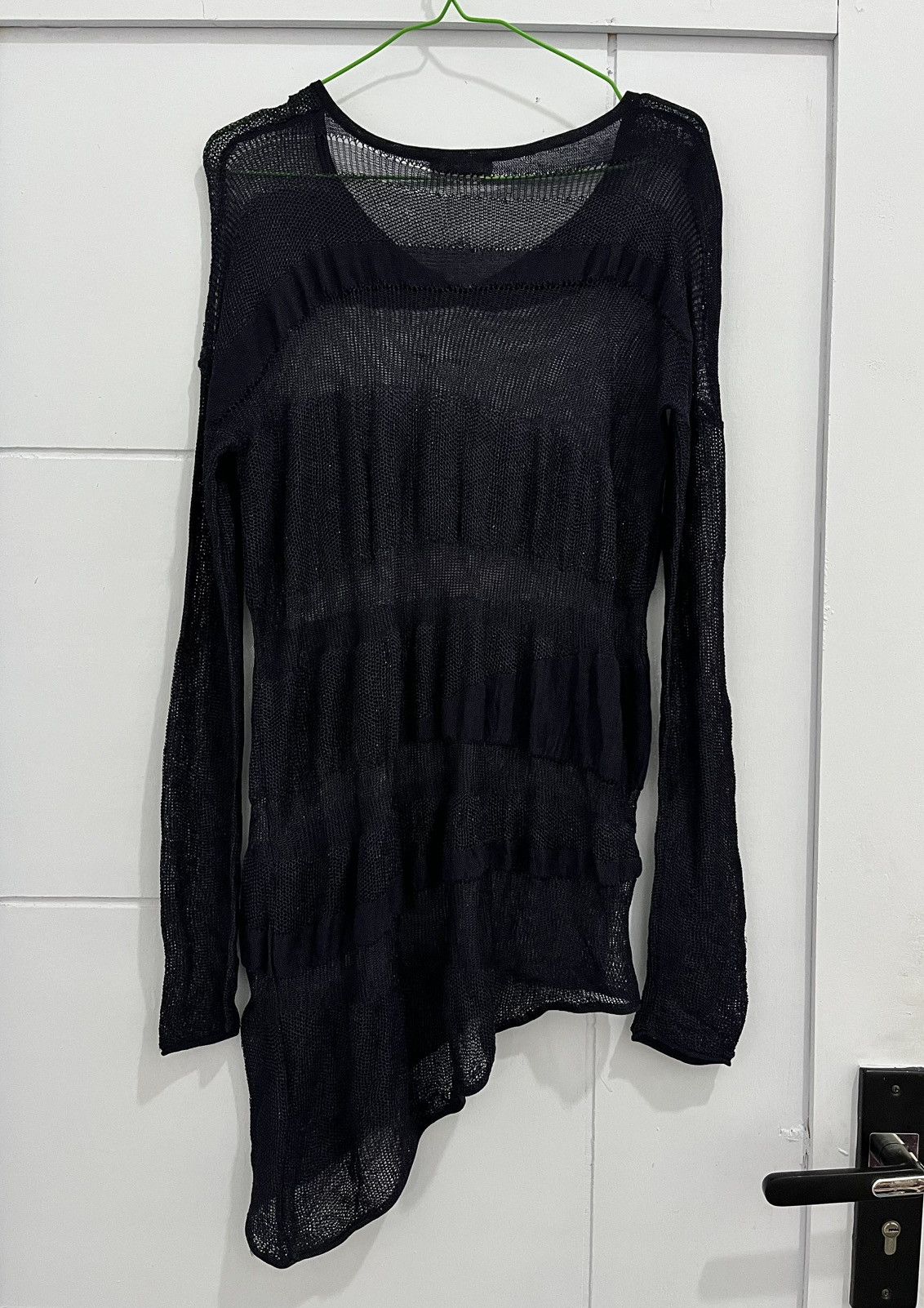 Helmut Lang Rare Helmut Lang Asymmetric Long Sleeve t-shirt Size US M / EU 48-50 / 2 - 4 Thumbnail