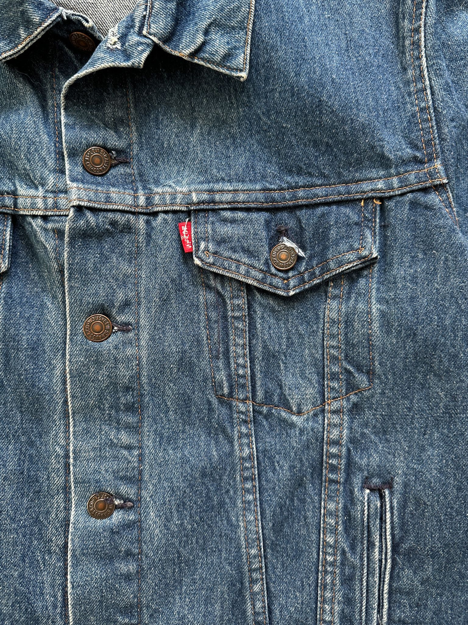 Levi's Vintage Levis 90s Trucker Denim Jacket Size US S / EU 44-46 / 1 - 7 Thumbnail